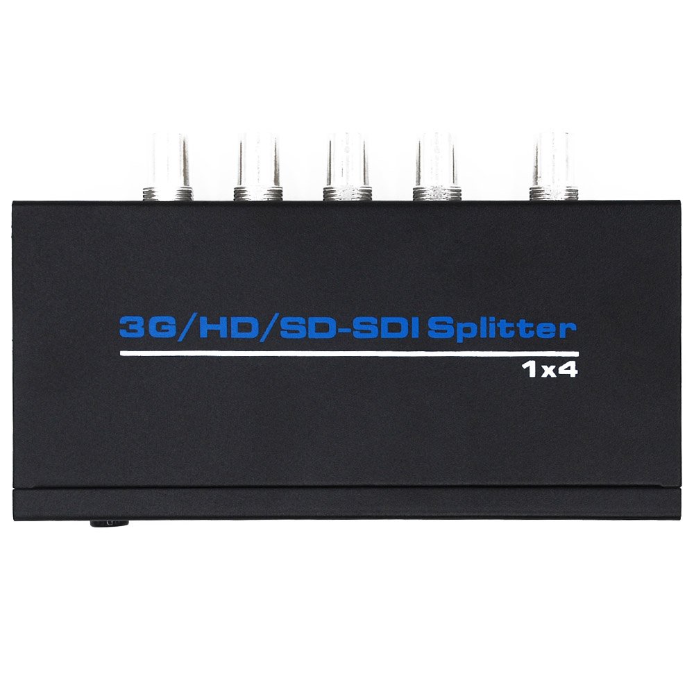 BLUPOW SDI分配器 1入力4出力 sdi延長器 スプリッター 1080P対応 SD-SDI/HD-SDI/3G-SDI対応 ESD保護機能付き VA71