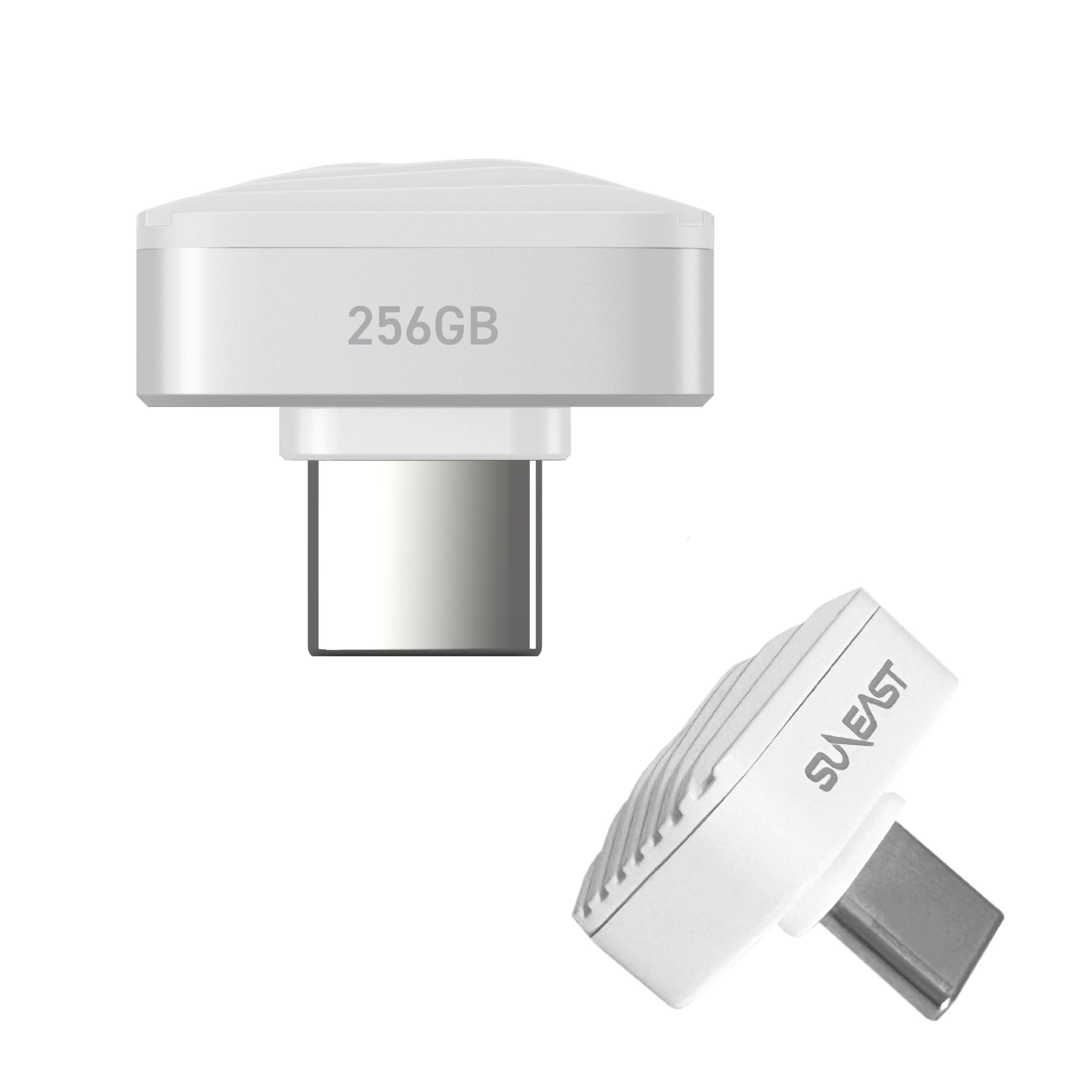 SUNEAST 外付けSSD USB-C接続 Portable SSD Nano(Android/iPadOS/iOS/Mac/Windows11対応) ホワイト 256GB /ポータブル型] SE-PS256G2LNN1WF