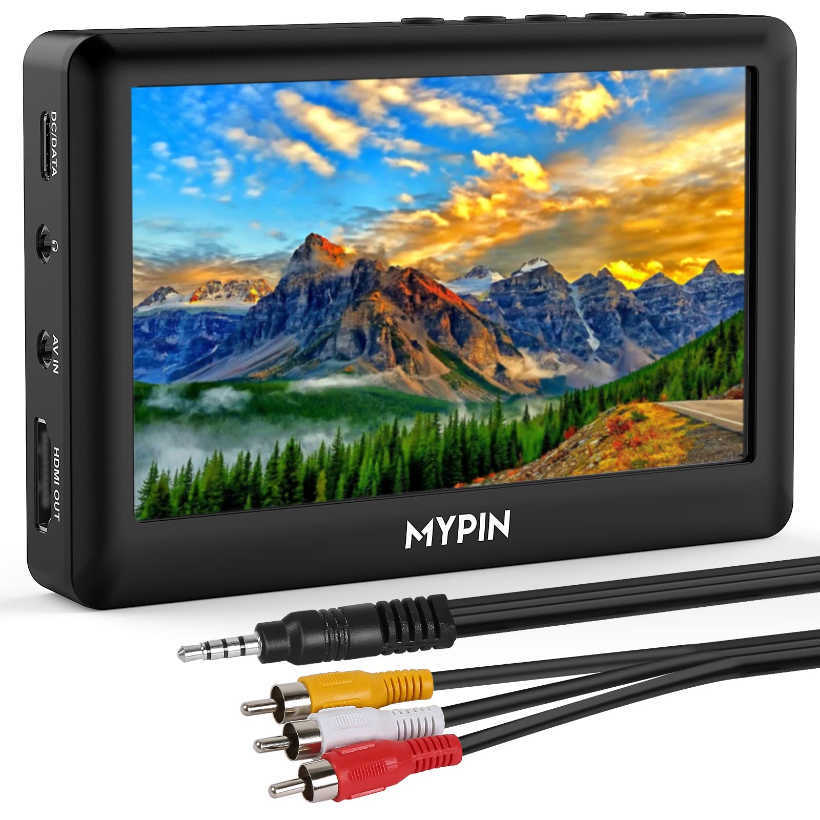 MYPIN 4.3インチ LCDスクリーン AVビデオキャプチャボックス ビデオプレーヤー VHS、HI8、カムコーダー、セットトップボックスまたは任意のソースからのビデオのキャプチャ/録画、USBストレージデバイス用のデジタルMP4ファイルへのアナログビ