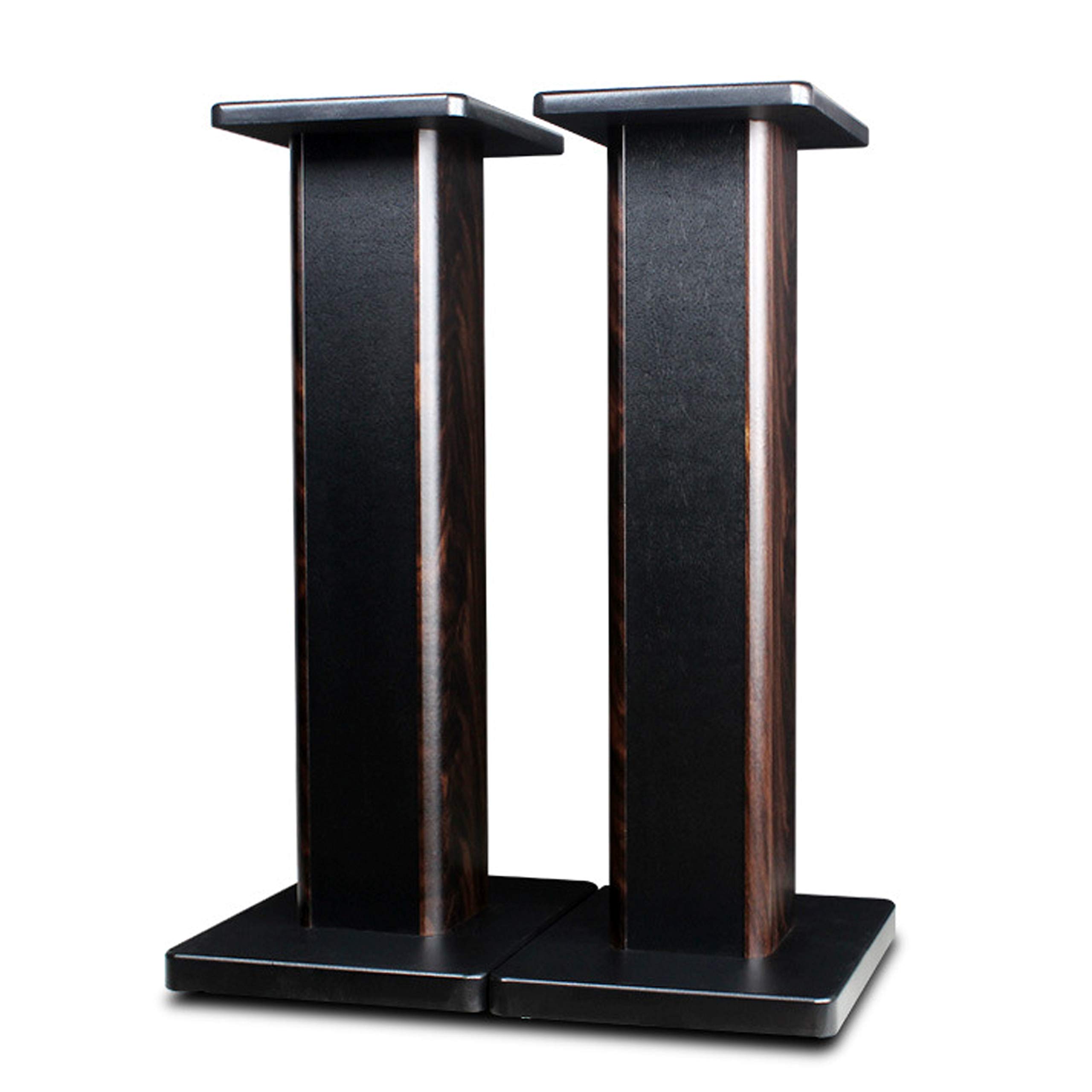 BQKOZFIN スピーカースタンド 高さ90cm スピーカー 台 木製 2台1組 天板18.5×23.5cm 耐荷重50kg