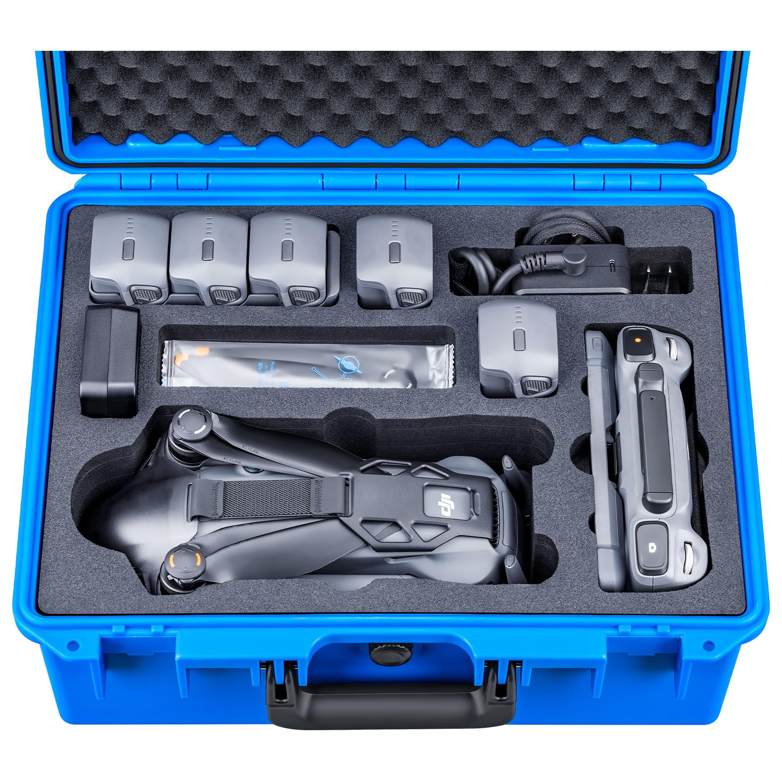 Lykus Titan M400 防水ケース(ブルー) DJI Mavic 4 Pro Fly More/クリエイターコンボ、 DJI RC Pro 2/RC2 送信機に適用、最大でバッテリー6個を収納可能【ケースのみ】