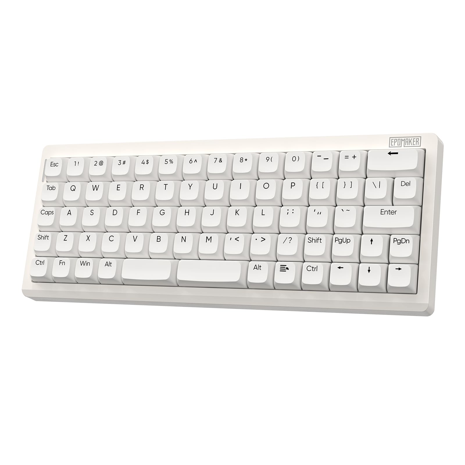 EPOMAKER Hack70 ワイヤレスゲーミングキーボード 65%オーソリニアレイアウト 2.4GHz/BT無線/USB-C有線 VIA対応 テンキーレス メカニカルキーボード ホットスワップ対応 Creamy Jadeスイッチ PBTキーキャップ ガ|湖南オンライン