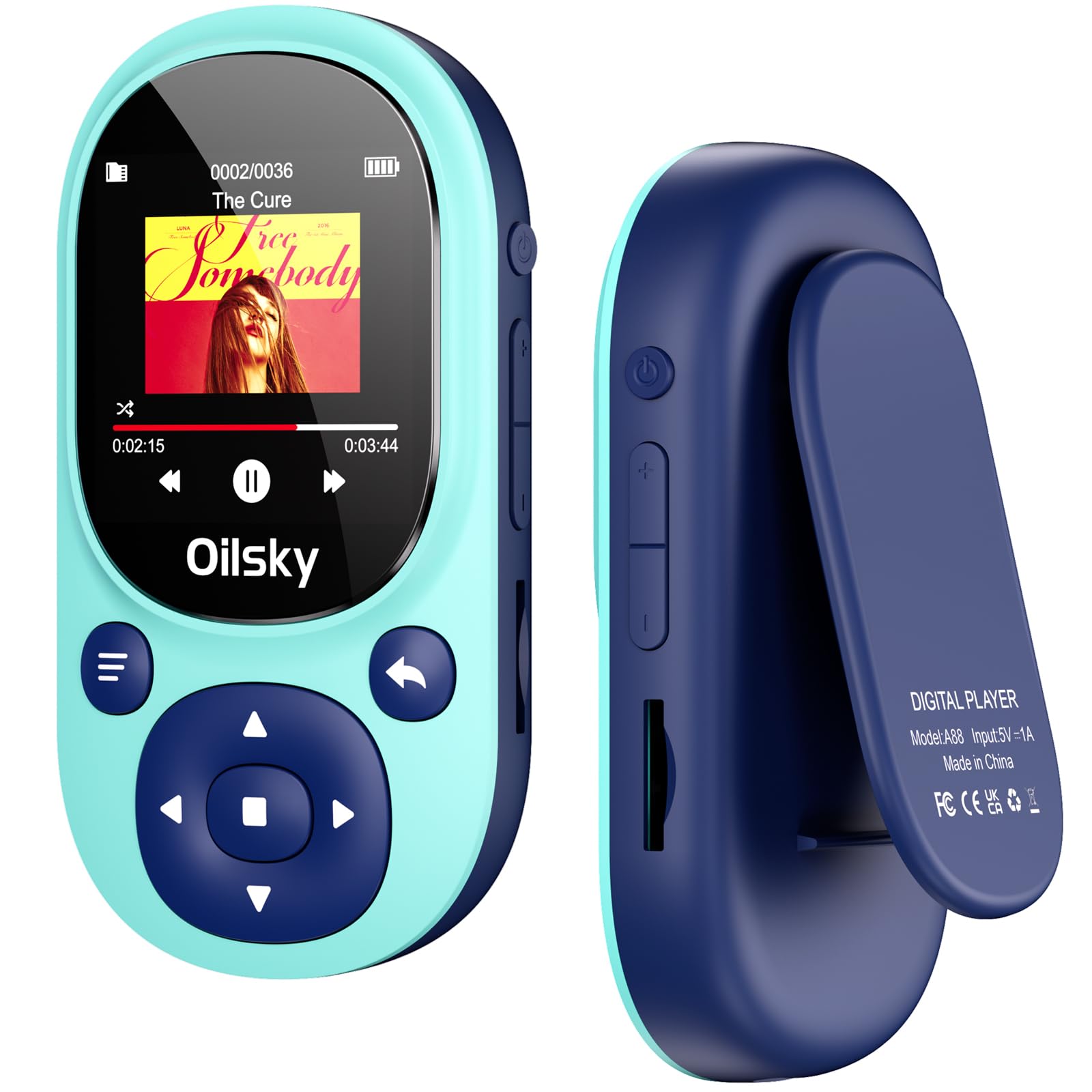 MP3プレーヤー　3D曲面 音楽プレーヤー デジタルオーディオプレーヤ Amazon.co.jp: Mp3 プレーヤー クリップ付き 64GB Bluetooth