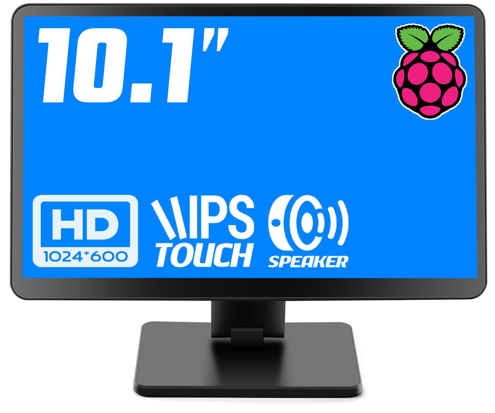 Raspberry Pi用モニター 10.1インチ KOGODA ケース付き IPSパネル 1024X600 タッチモニター 178°全視野 モバイルモニター スピーカー内蔵 小型モニター ラップトップ/PC/Raspberry Pi 4/3/2/1 PS|湖南オンライン