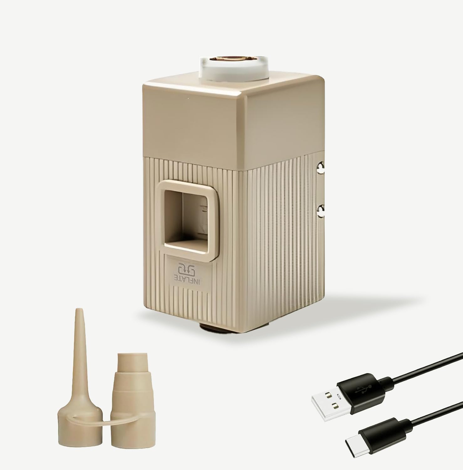 電動ポンプのみ エアーマットに内蔵使用 【ワンタッチ！過熱保護&自・エアー抜き+自動膨張】 30秒自動膨張
