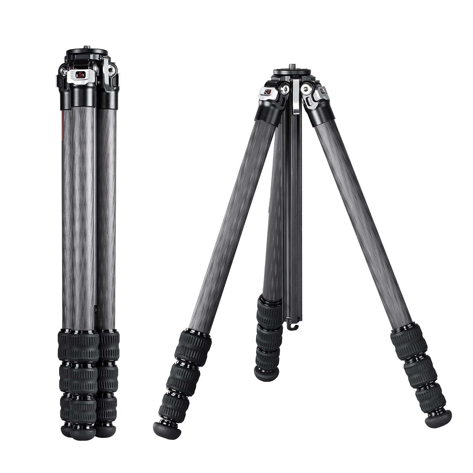 SWFOTO T2841CE 三脚 一眼レフ カメラ コンパクト カーボン トラベル フレキシブル三脚 防水耐荷重15kg