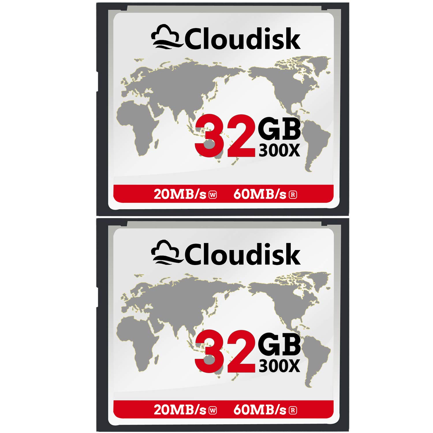 Cloudisk 2Pack Compact Flash Card (32GB)
