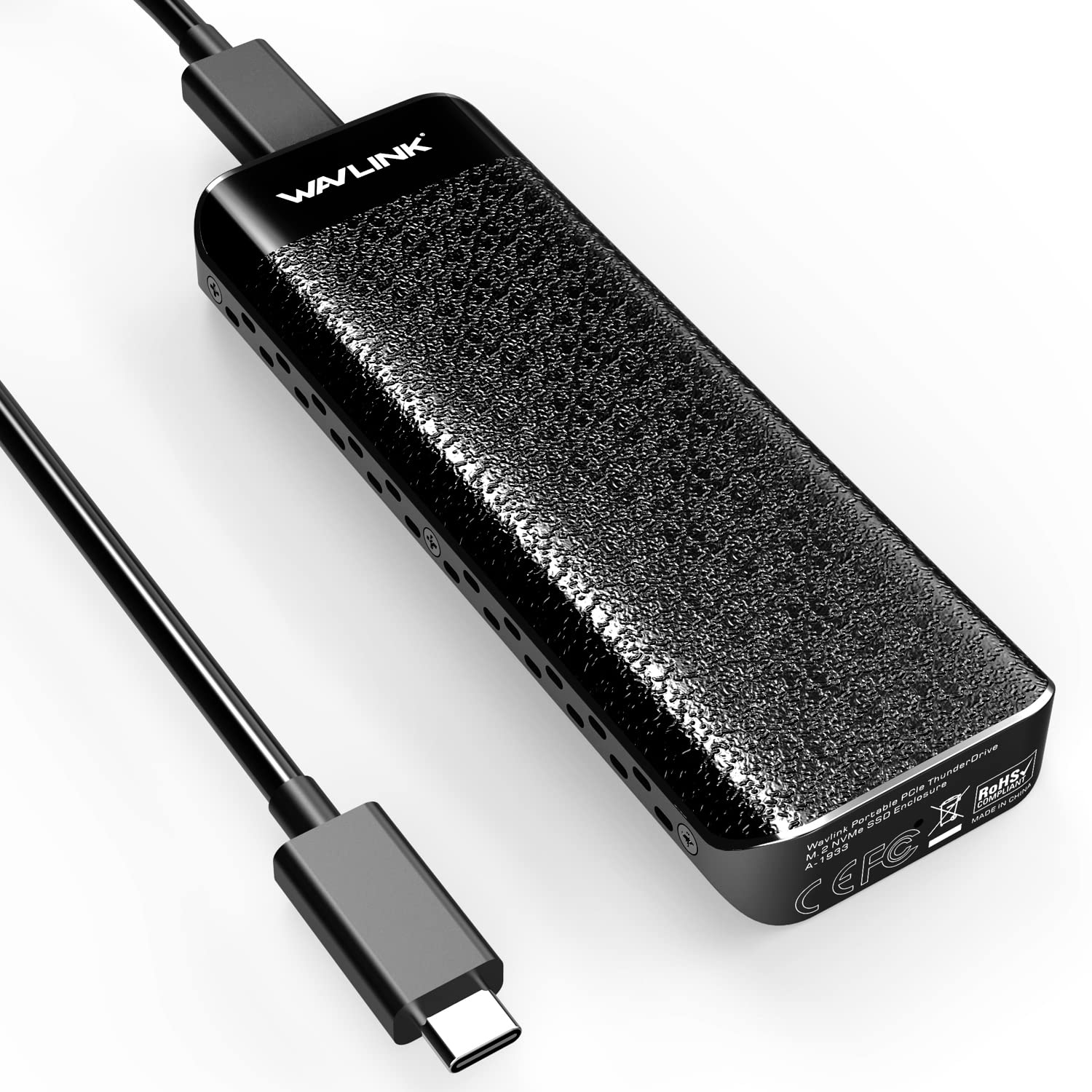 WAVLINK 40Gbps Thunderbolt 3 Nvme M.2 SSDケース M-Key/B&M Key(Nvmeのみ) 40Gbps 外付けケース UASPサポート 2260/2280対応 ヒートシンク付き Mac OS/Windowsに対応｜湖南オンライン