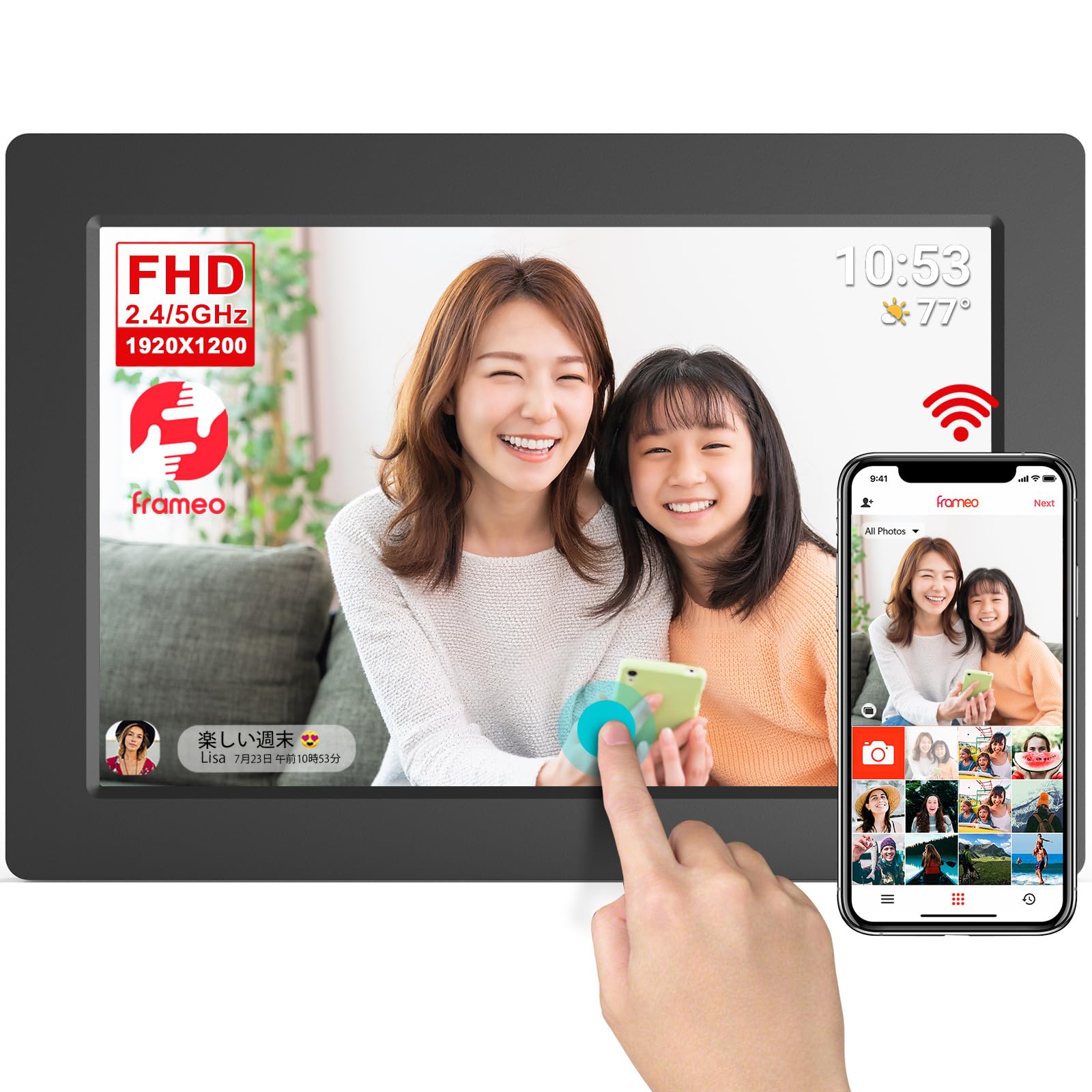 楽天市場】Nixplay スマートデジタルフォトフレーム10.1 インチ - 特別