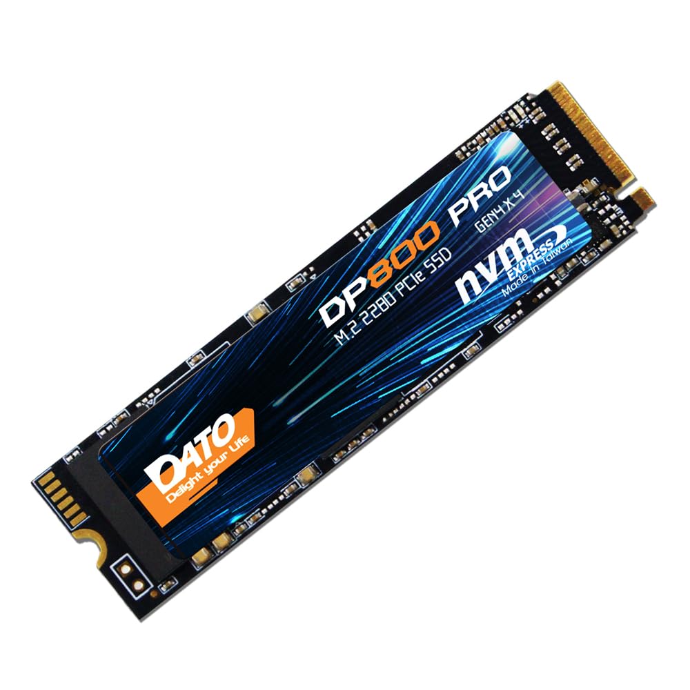 DATO SSD M.2 512GB 内蔵 SSD PCIE Gen4x4 M.2 2280 NVMe nvme 512gb ノートパソコン タブレット デスクトップ 対応, デスクトップ増設内蔵ソリッドステートドライブ, 読み取り最大5000/4600