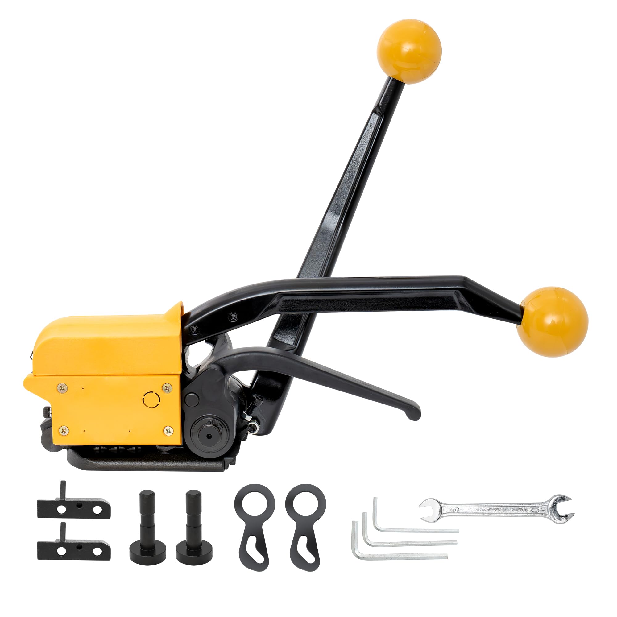 OKVEQUIP バンド結束機 帯鉄用シールレス結束機 手動引締めタイプ シールレス結束機 結束幅13-19mm バンド適用 物流 倉庫 工場に最適