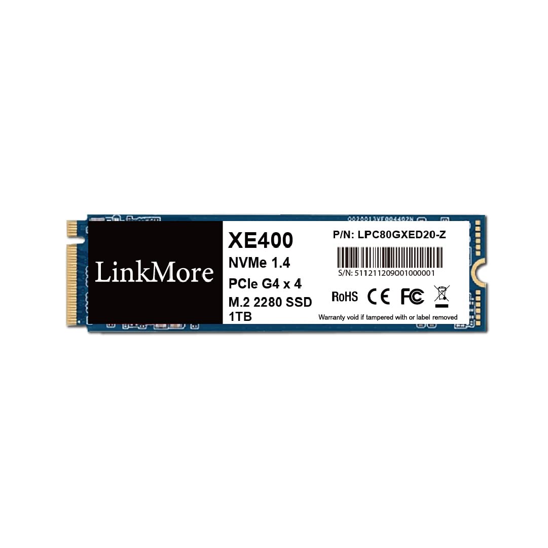 LinkMore XE400 1TB M.2 2280 PCIe Gen4x4 NVMe 1.4 SSD (読込最大5000MB/s)|湖南オンライン