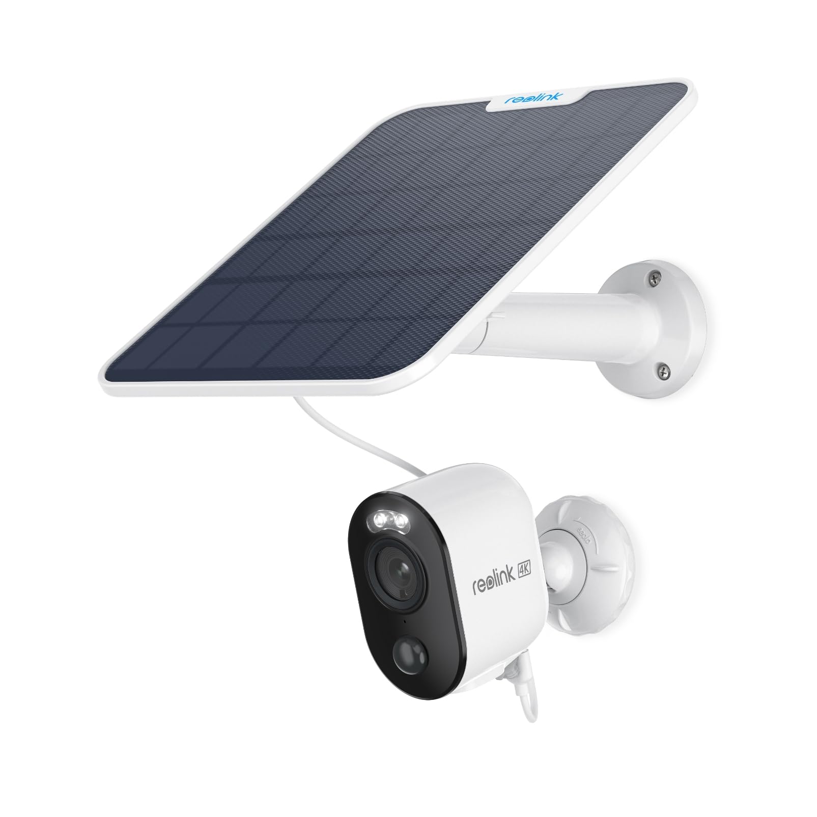 Reolink 4K 屋外防犯カメラ ソーラー充電 800万画質 2.4/5GHz WiFi監視カメラ AI人/車両/動物検知カラー暗視 125°広角 センサーライト付き 発光威嚇 省エネ ソーラーパネル 太陽光発電 双方向音声 SDカード記録/クラウド保