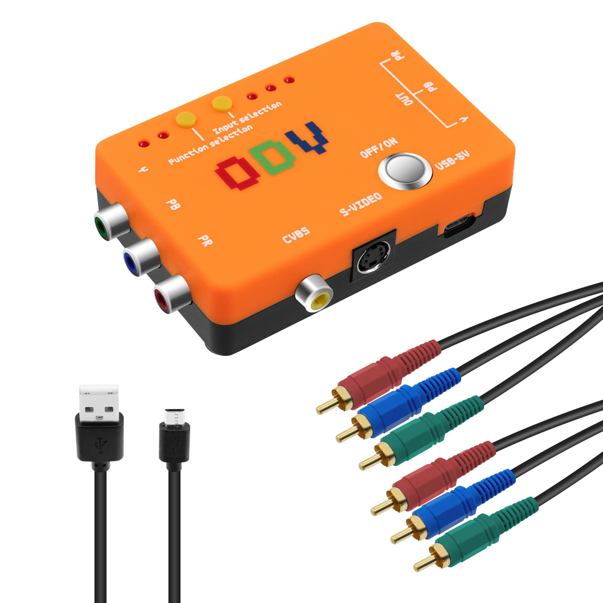 Mcbazel ODV-II コンバーター コンポーネント/CVBS/S-ビデオからコンポーネントへのコンバーター レトロ ゲーム コンソール用 変換アダプター 日本語取扱説明書ダウンロード版付き[レトロゲーム専用]｜湖南オンライン