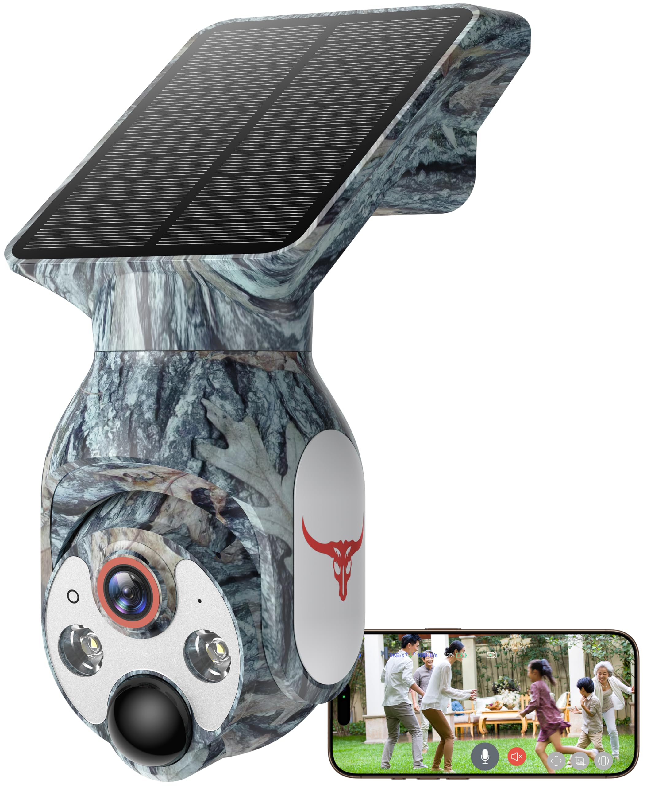 2K 防犯カメラ 屋外 ソーラー 高効率ソーラー充電 監視カメラ 一体型 フルワイヤレス Wi-Fi対応 電源不要 360°広角撮影 カラー暗視 IP65防水・防塵 双方向通話 遠隔操作 動体検知 人体検知 リアルタイム通知 クラウド録画 自宅・庭・玄関・|湖南オンライン