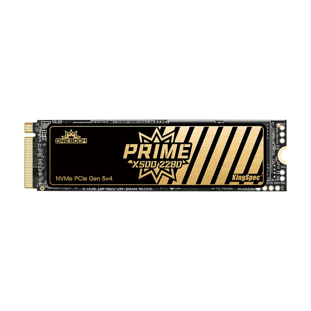KingSpec OneBoom M.2 NVMe SSD 4TB PCIe Gen 5.0 最大読込14000MB/秒 書込13000MB/秒 TLC 3D NAND & DRAMキャッシュ 搭載 PS5 対応 ゲーミング/動画編集向け 3 年保証｜湖南オンライン 67,016円