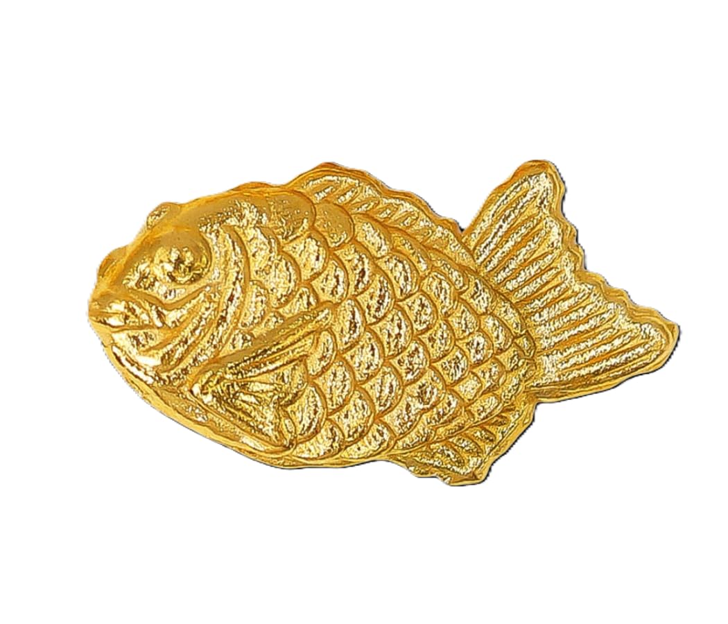 【JUNGOLD】純金製 24金1g ミニ鯛焼きチャーム 24K刻印付 開運 お守り genuine gold charm|湖南オンライン