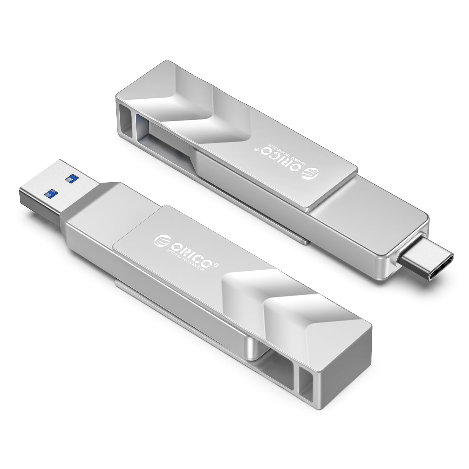 ORICO 外付けSSD 500GB USB 3.2 Gen2 読出最大1000MB/秒 USB Type-C & USB Type-A デュアルドライブ ポータブル SSD 3年間のメーカー保証で - G202|湖南オンライン