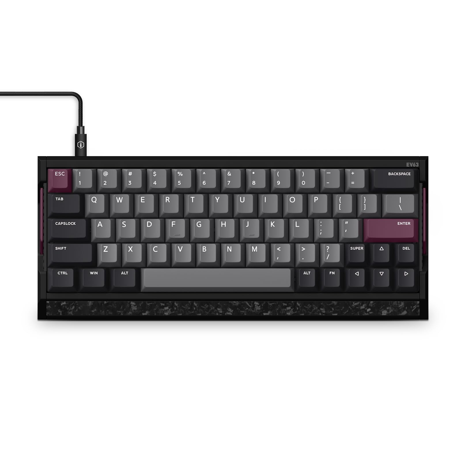 IQUNIX EV63 60% マグネットゲーミングキーボード パープル｜湖南オンライン
