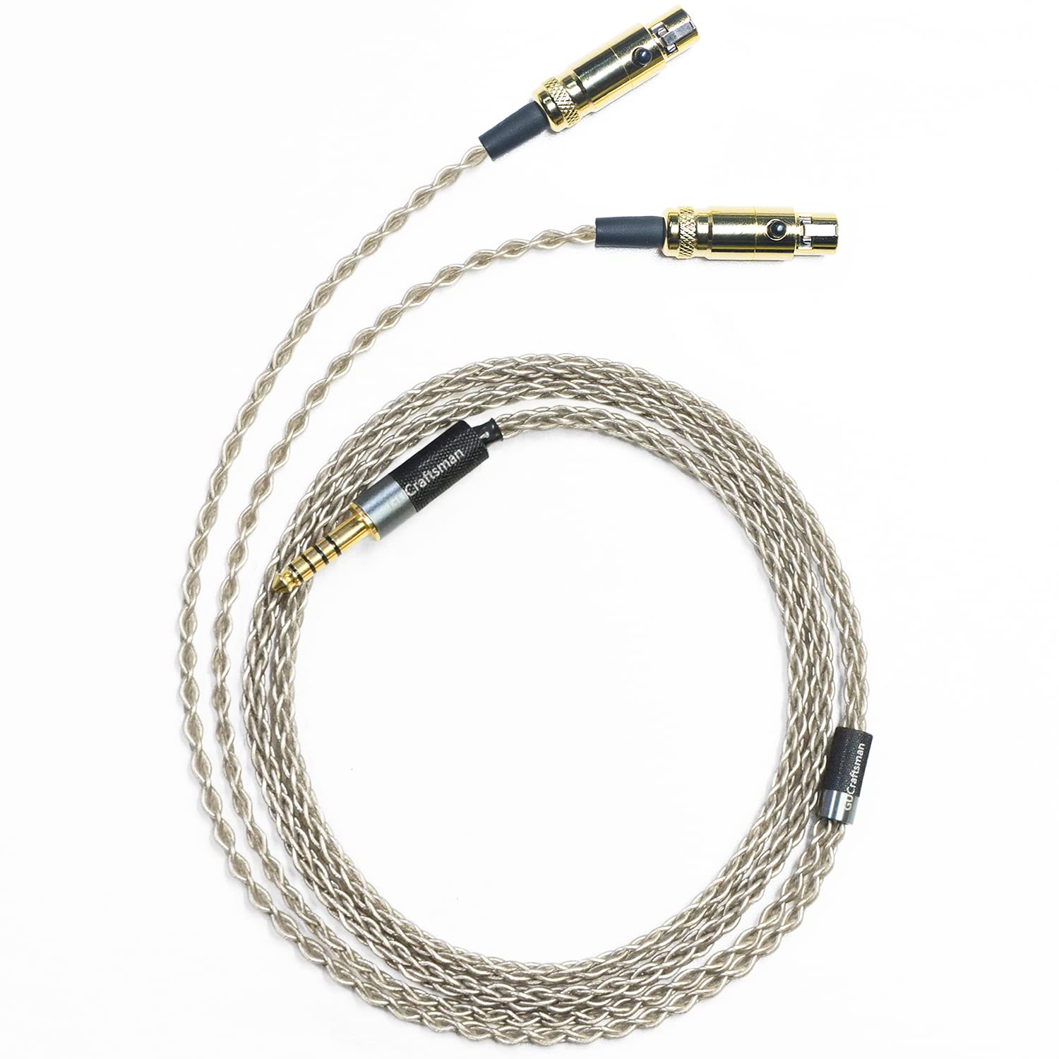 GUCraftsman 6N単結晶銀ヘッドホンアップグレードケーブル/交換ケーブル4.4mm/3.5mm/4Pin XLRはAUDEZE LCD-X LCD-XC LCD-2 LCD-3 LCD-4 LC-5 LCD-24 LCD-MX4 MM-500 M｜湖南オンライン