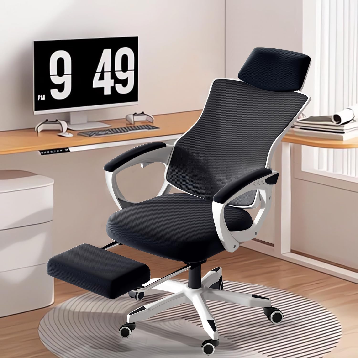 楽天市場】BRTHORYオフィスチェアデスクチェアオットマン