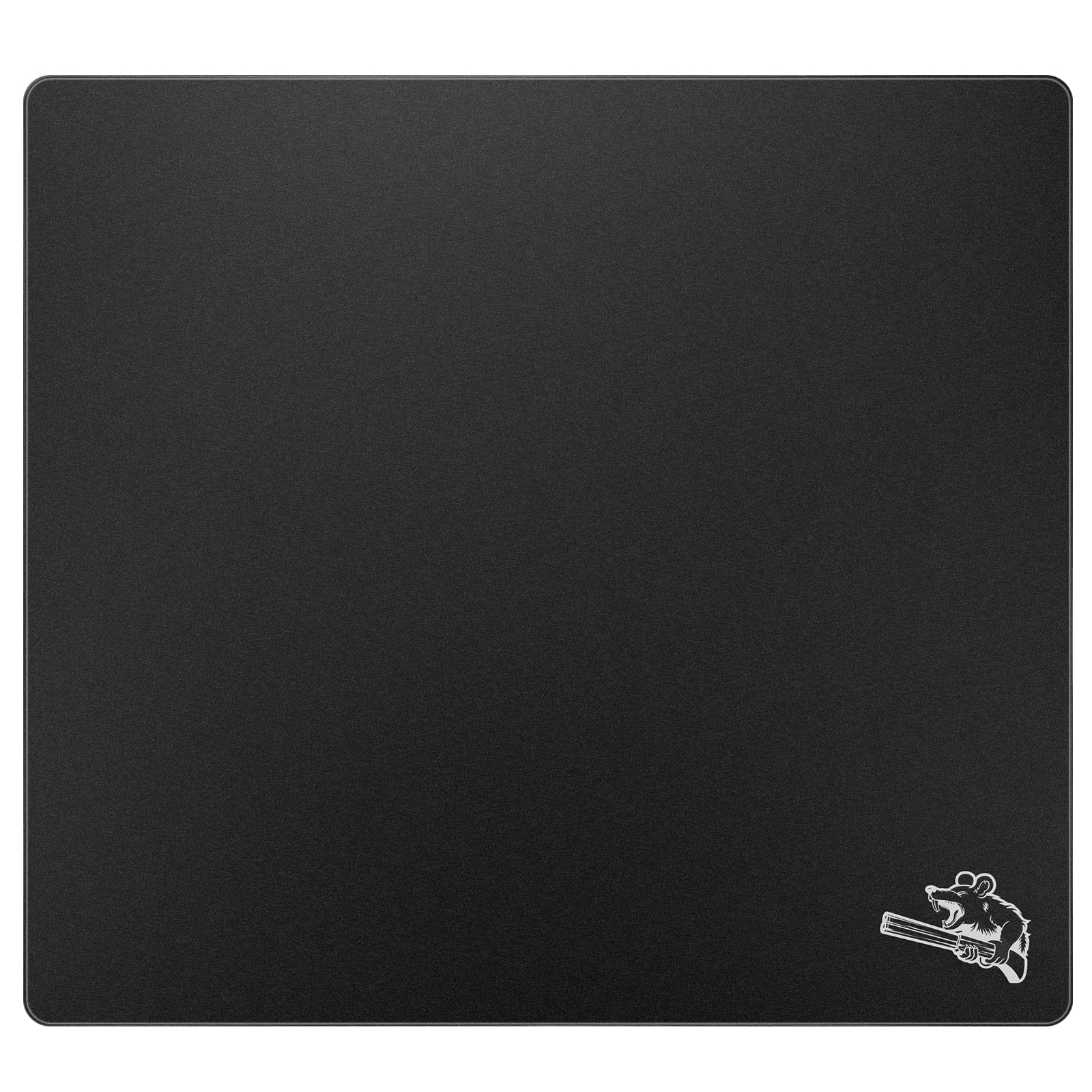 SIROOLAC グラスゲーミングマウスパッド 320mm×360mm FPSゲーム 特殊強化ガラス 耐久性に優れ 厚さ3mm 正確かつ迅速に対戦相手を狙い撃つことができます(320mm×360mm, ブラック)