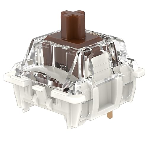 Gateron Pro Switch G PRO Brown 3.0,3ピン プレ潤滑 RGB イエロー レッド ブラウン 互換 MX メカニカルキーボード (108個 ブラウン)