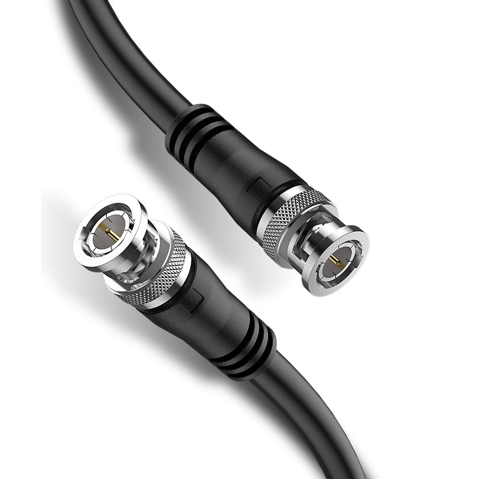 BNCケーブル 30M 、UGOMI HD-SDIケーブル 75Ω BNC 同軸ケーブル 3G-SDI 超高伝播速度 75-5 BNCオス to BNCオス SDI 映像ケーブル 18AWG 無酸素銅導体