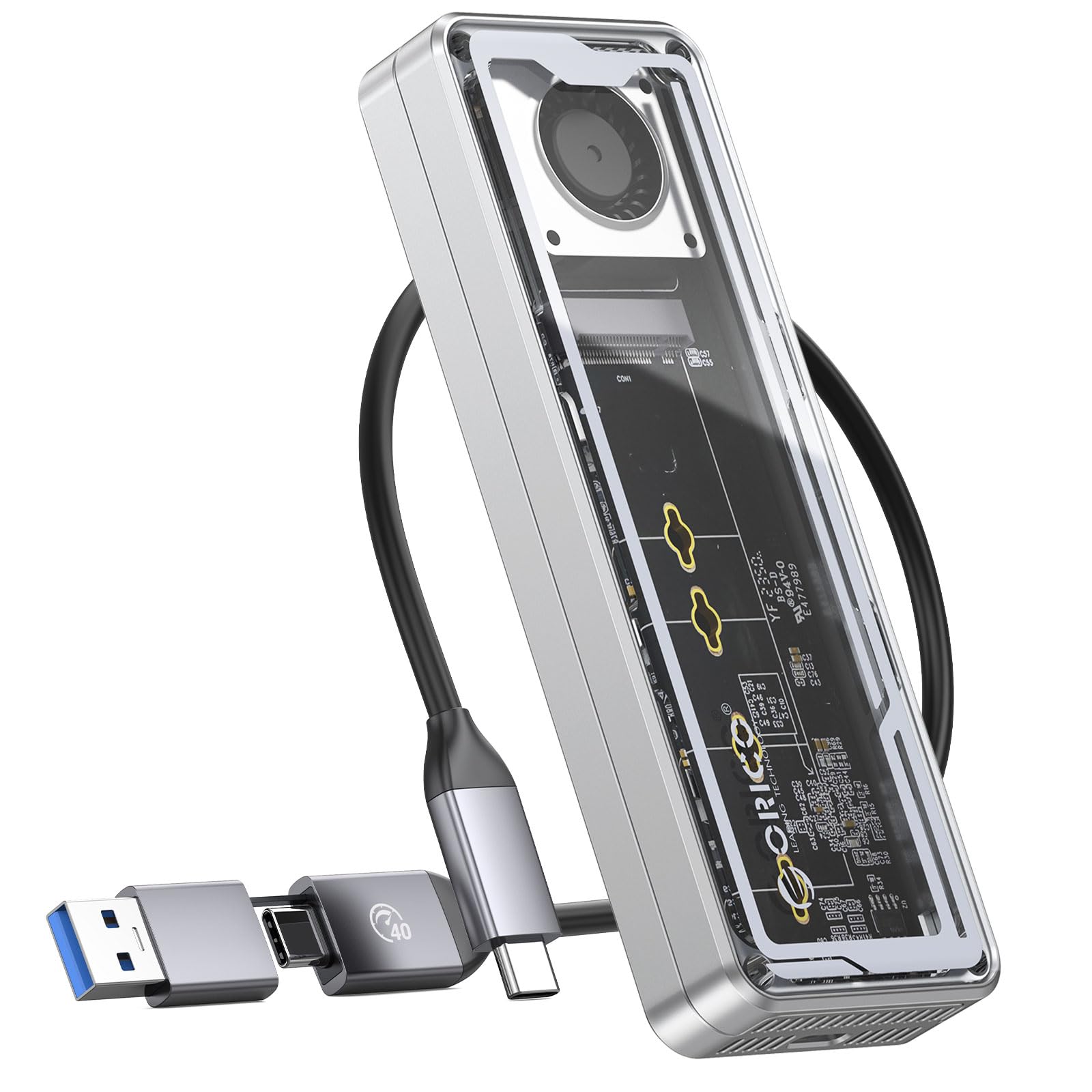 ORICO 40Gbps オールフラッシュ SSDケース 楽天市場】ORICO40GbpsオールフラッシュSSDケース4*10GbpsM.2SSD外付け