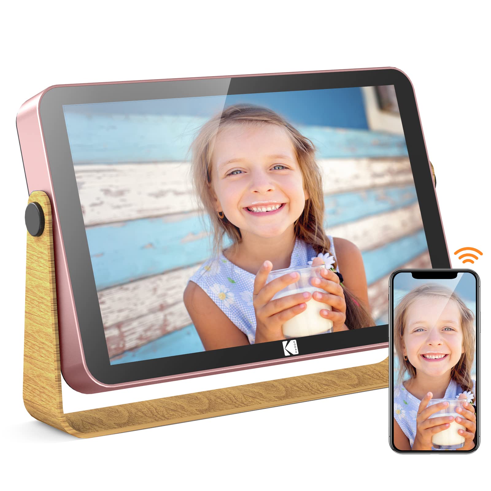 KODAK Wifi 電池式デジタルフォトフレーム 10インチ 64GBの製品写真