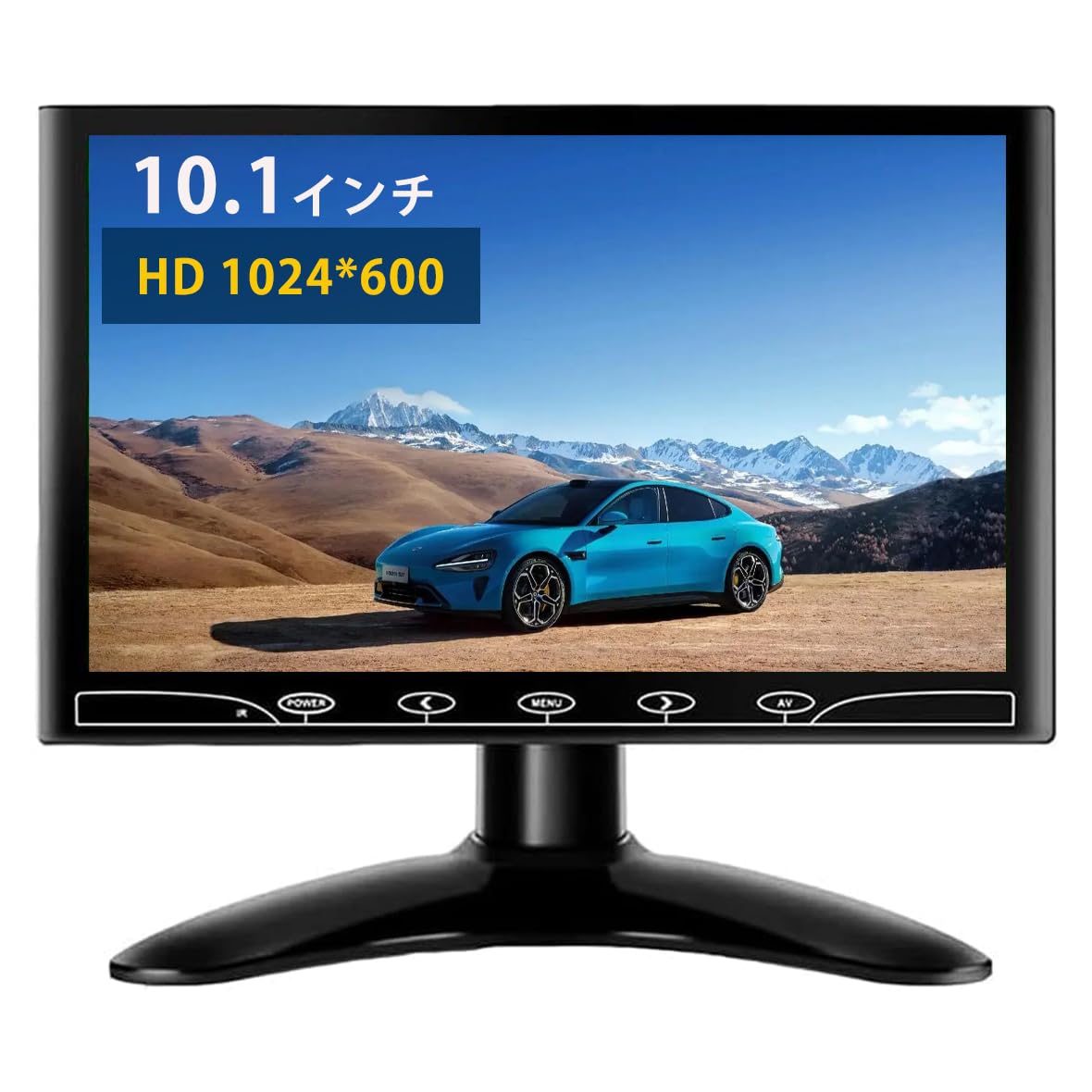 BEYI 10.1インチ液晶 小型 IPSモニター、 超薄 1024&times;600車載ディスプレイ、 AV/VGA/HDMI入力、内蔵スピーカー、携帯用のTFT LCD CCTVビデオディスプレイ、 タッチボタン、セキュリティ監視カム用、接続 Pi Xbox 3｜湖南オンライン