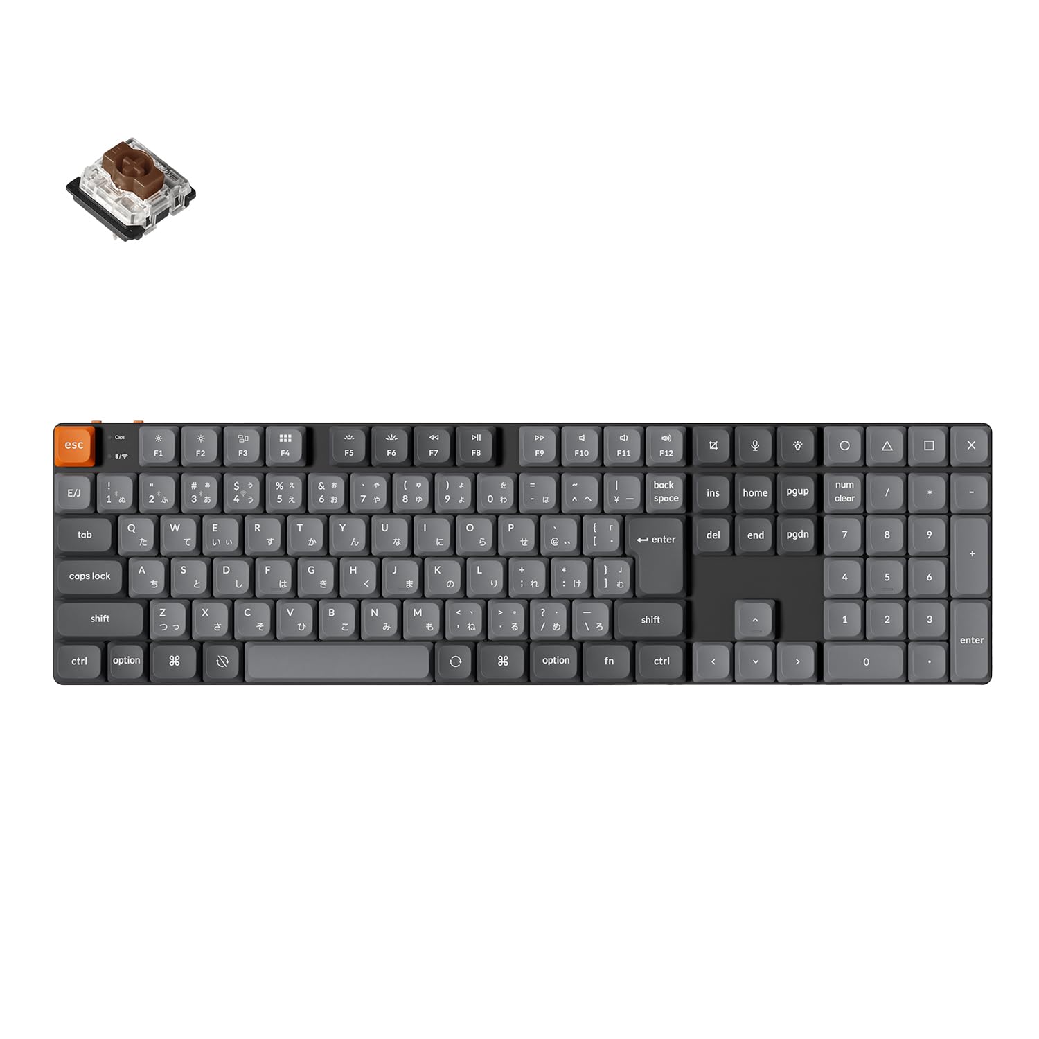 【国内正規品】Keychron K5 Max 薄型ワイヤレス・カスタムメカニカルキーボード ホットスワップ対応 2.4GH/Bluetooth/有線対応 JISレイアウト RGB LED ロープロファイルGateronメカニカルスイッチ Mac Windo｜湖南オンライン