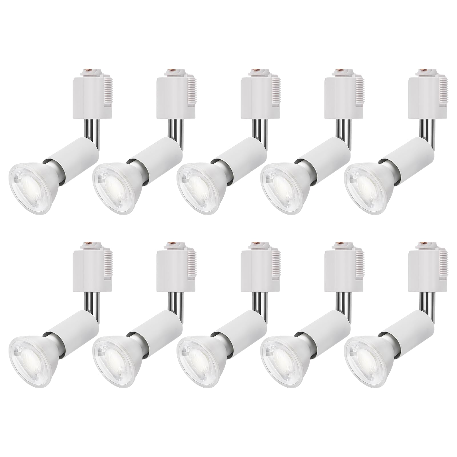 DiCUNO 配管軌跡用注目の的 E11口金 LED白熱電球付き添い人 60W形好いかげんに 昼白いこと LED注目の的 6W ライティングバー用注目の的 配管軌跡用手道具 高明快さ 5000K 広角 非調光 白いこと 10個入