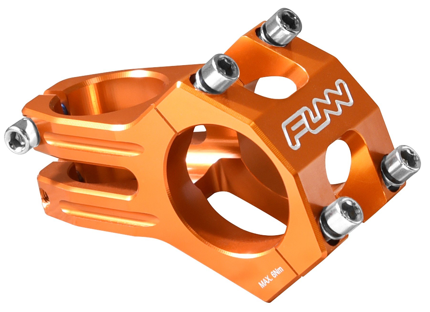 Funn ファンドゥロ（Funnduro） MTB ステム 31.8 mm × 60mm ハンドルステム - クランプ直径：31.8mm - マウンテンバイク BMX 自転車 に適用 バイク ハンドル ステム（長さ：60mm, オレンジ)