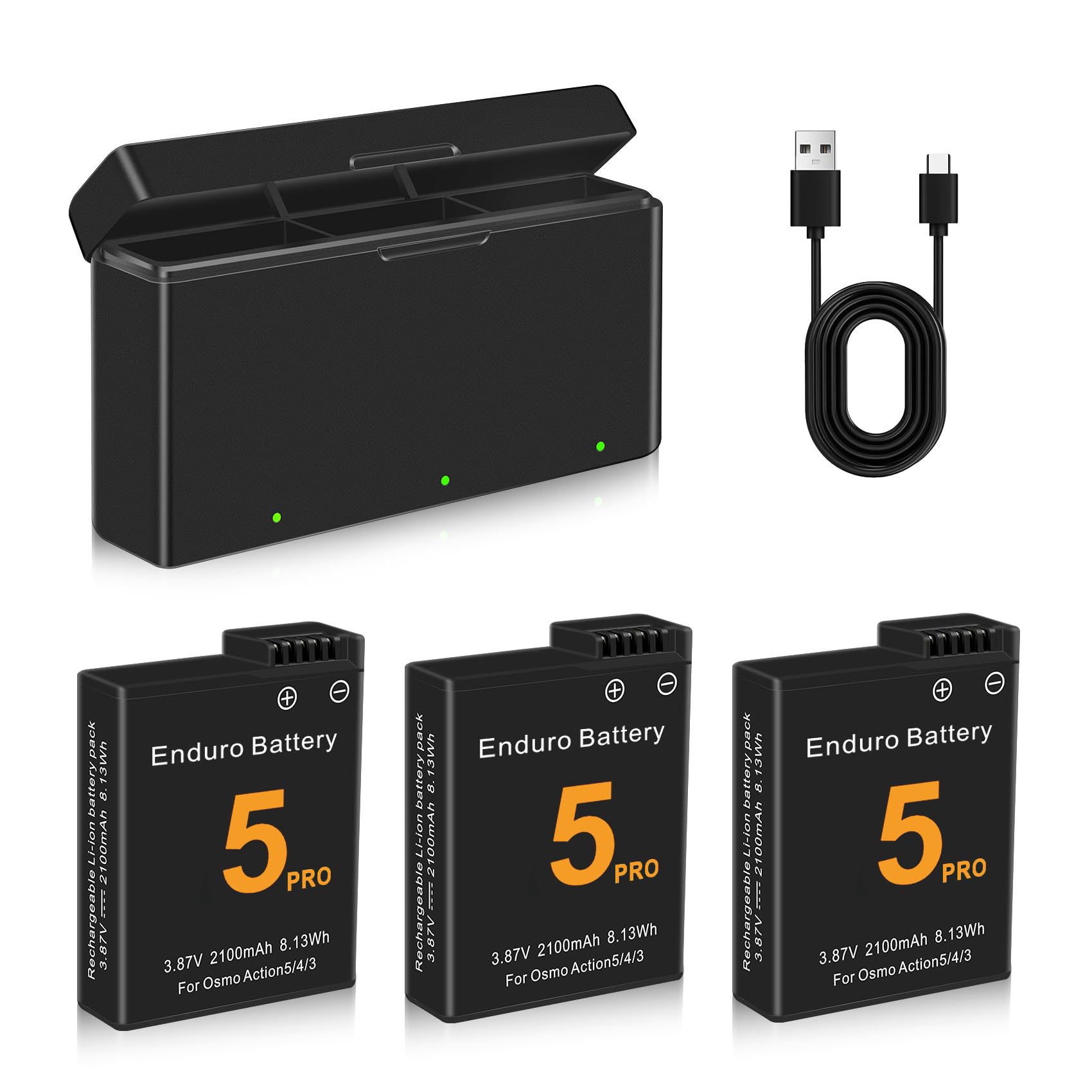 楽天市場】【3個同時充電可能】DJI対応 Osmo Action 3 4 5Pro 互換 3