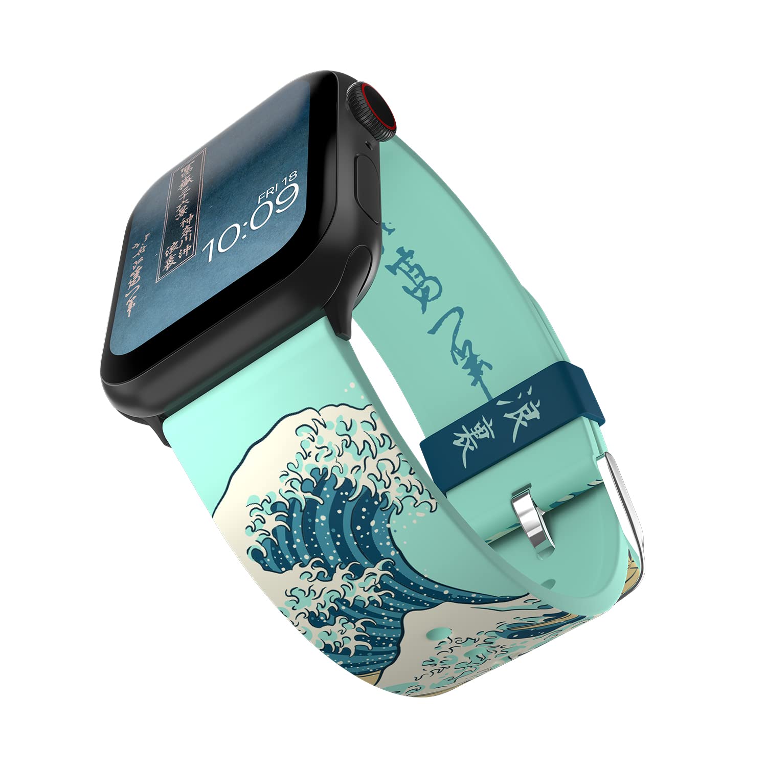 MobyFox 神奈川沖浪裏 The Great Wave Apple watch バンド、スマートウォッチ 交換 ベルト、アップルウォッチ シリーズに対応 サイズ 38mm 40mm 41mm 42mm 44mm 45mm コンパチブル アダプター、芸術