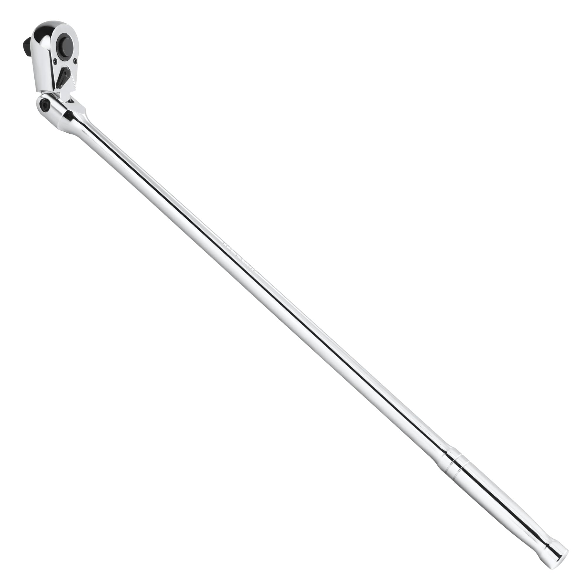 WORKPRO 【超ロング】ラチェットハンドル ラチェットレンチ ソケットレンチ 差込角12.7mm ロング 首振り型 全長609mm 回転方向切替簡単 速脱ボタンバナジウム鋼製ヘッド 72山ギア