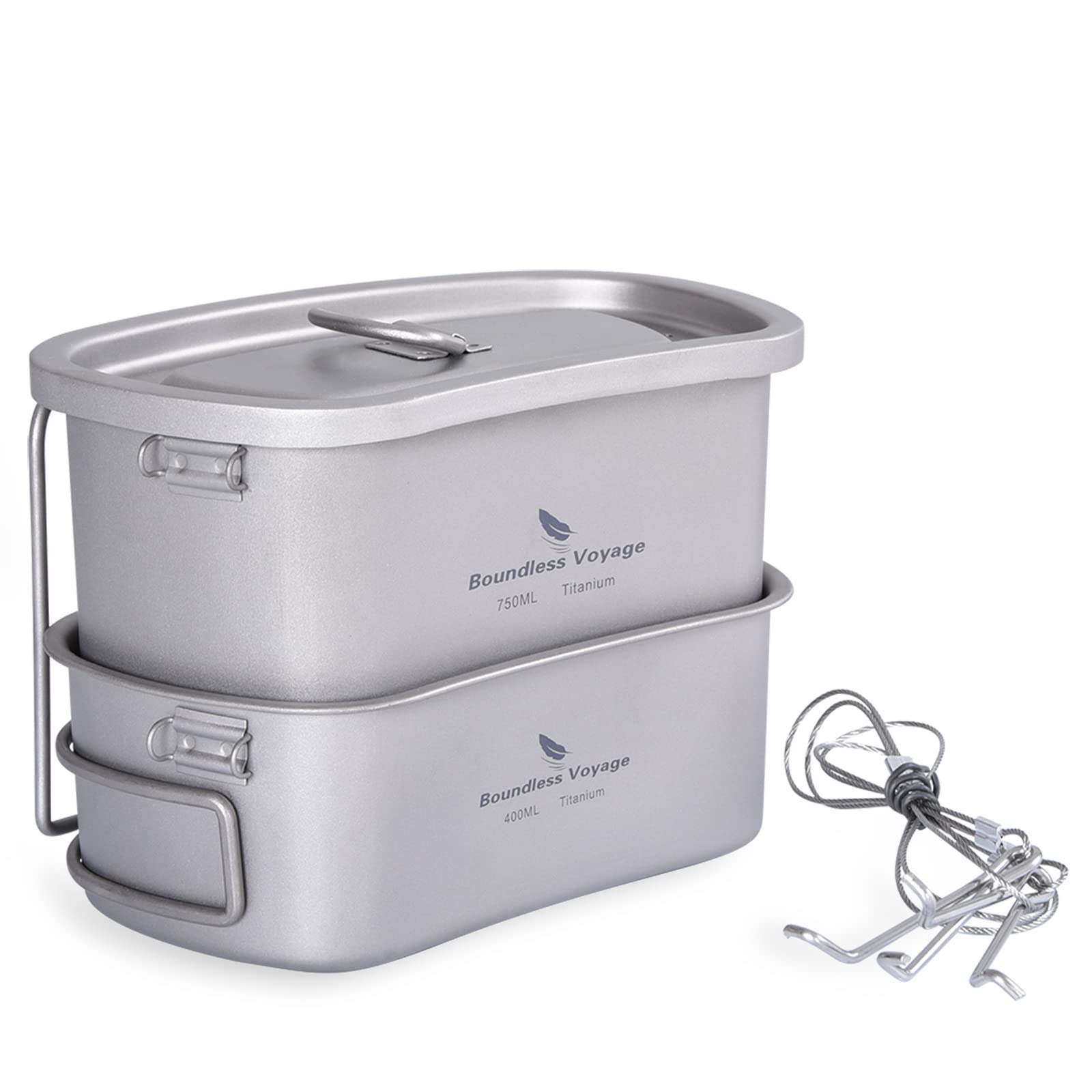 楽天市場】Boundless Voyage チタン ハンゴウ 飯ごう クッカーセット