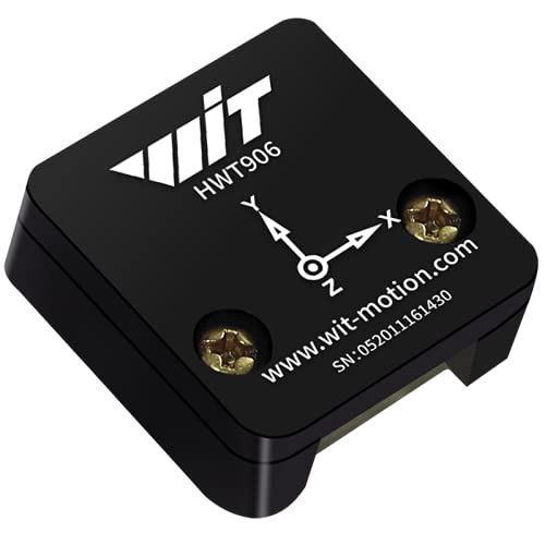 WITMOTION HWT906 高精度10 アクシス ミリタリー グレード 傾斜計 センサー、3 アクシス ジャイロ + 加速度計 + 角度 + 磁気 + 四元数 内蔵 SCA3300 温度 補償 チップ、IP67 防水