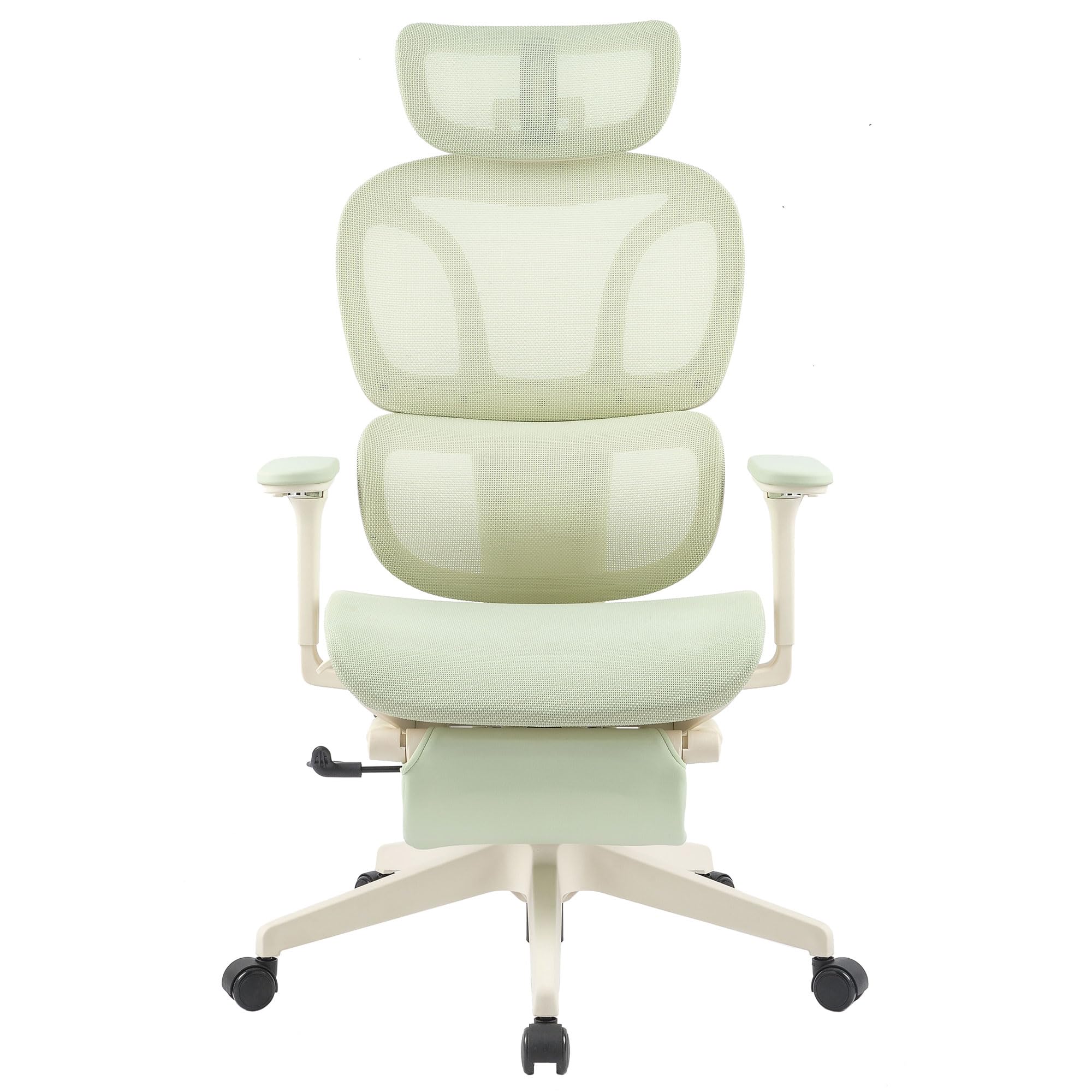 FLEXISPOT オフィスチェア デスクチェア C7 人間工学 エルゴノミクスチェア メッシュチェア 独立型ランバーサポート リクライニング可能 シンクロロッキング 座面奥行調整可能 2Dヘッドレスト 4Dアームレスト フットレスト付き (メッシュ・オッ
