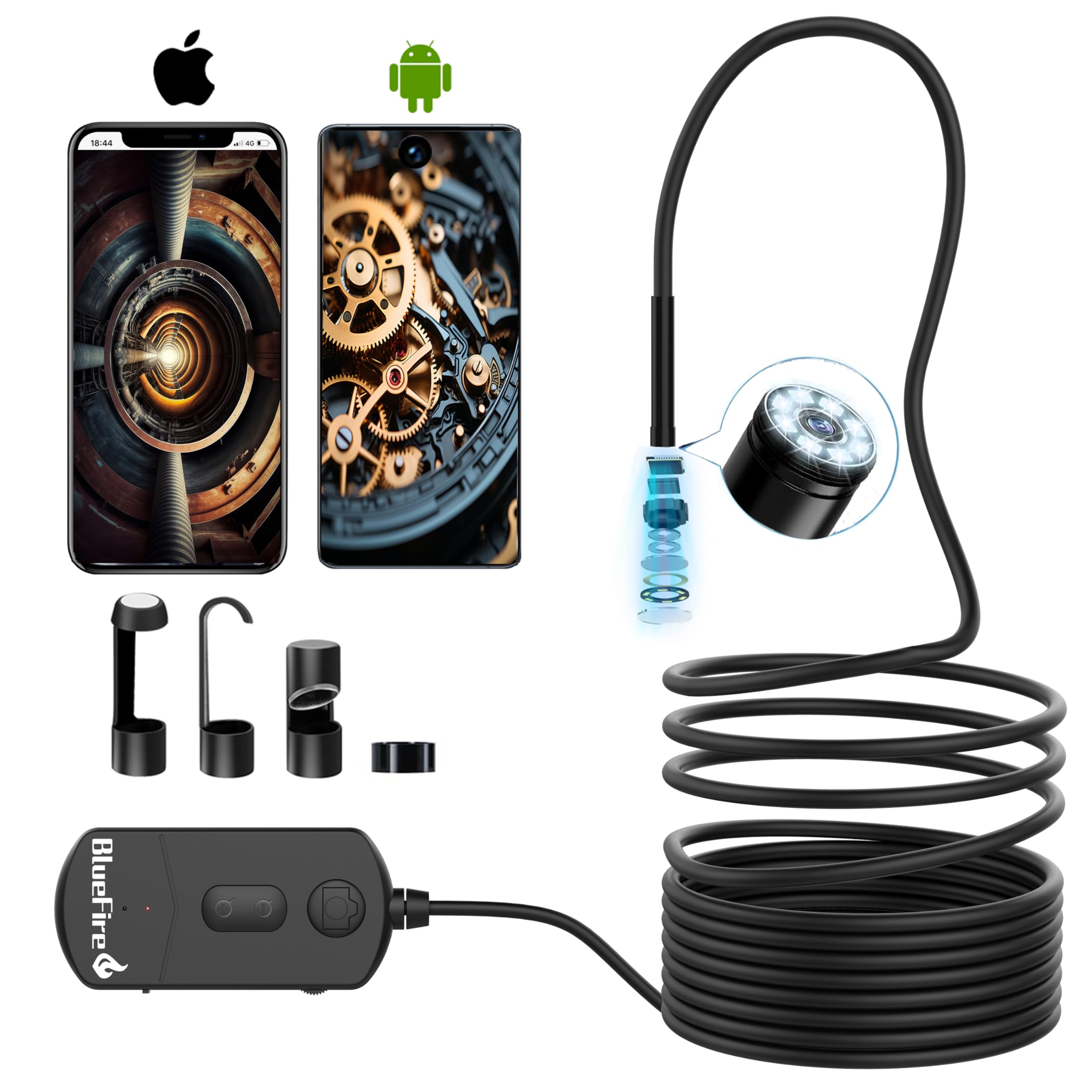 楽天市場】【デュアルレンズ&200万画素】ファイバースコープ 1920P HD