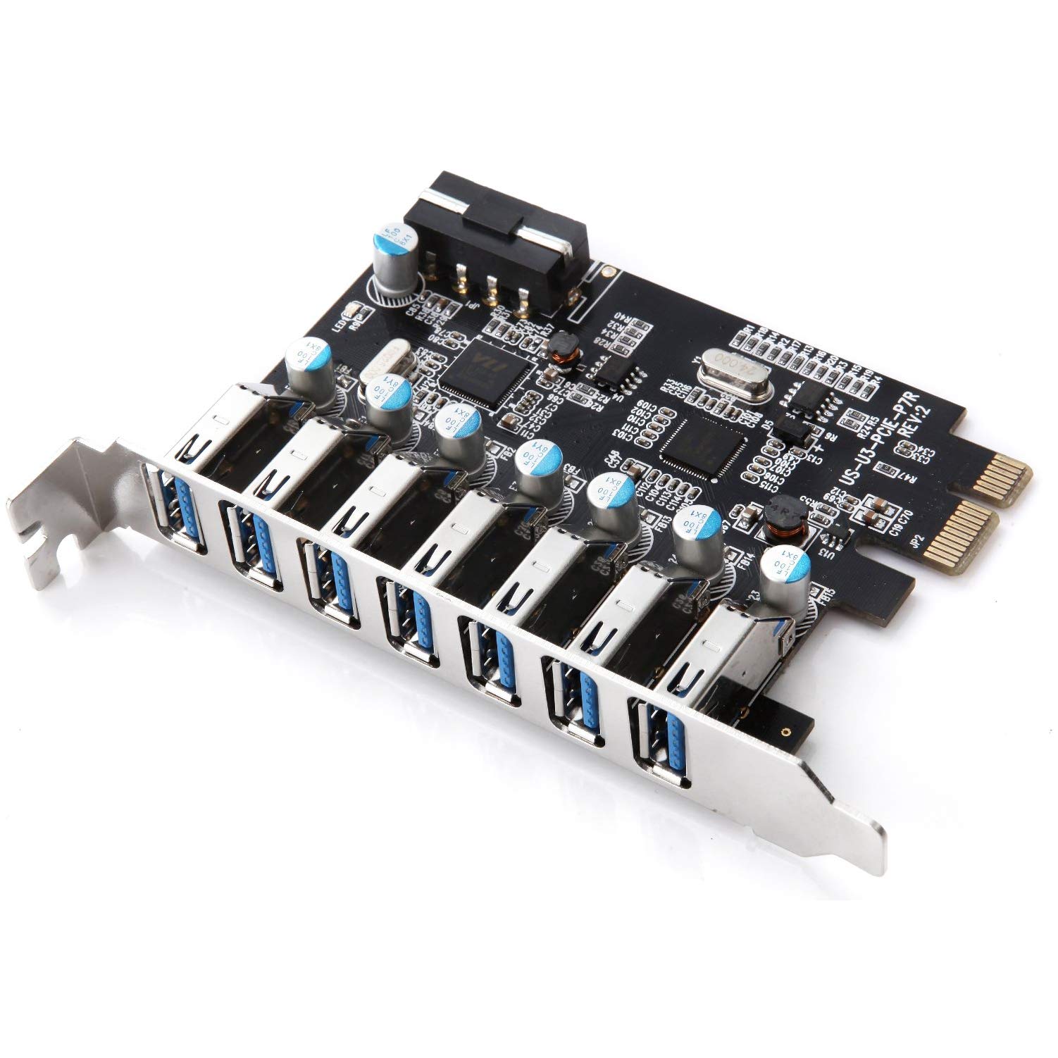 IDEAPRO USB3.0増設ボード 外部USB3.0×7ポート増設 PCI Express 1xインターフェースボード