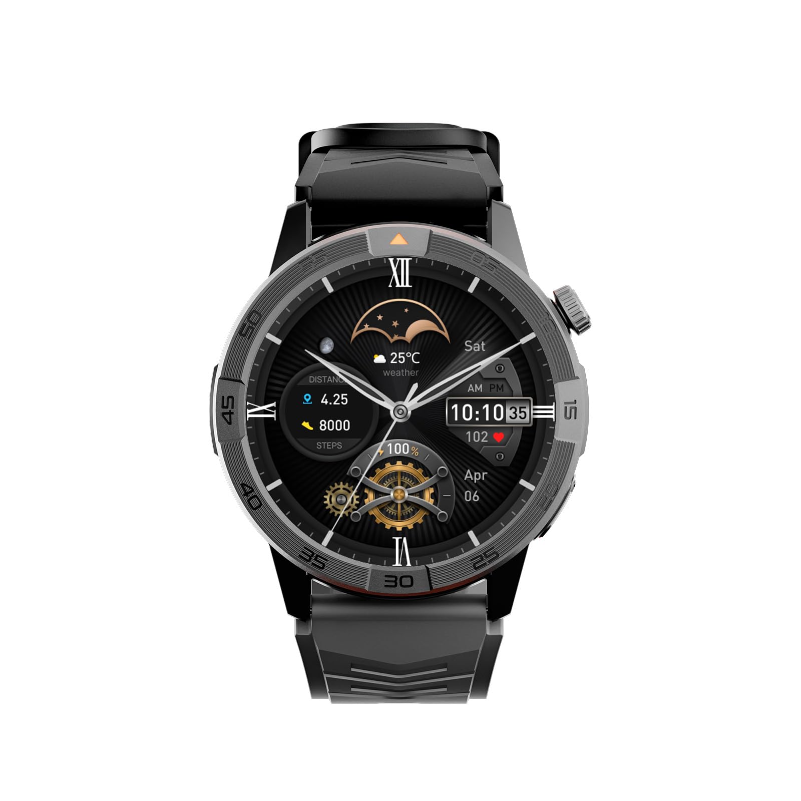 AGM Legion Pro スマートウォッチ Bluetooth通話対応 GPS搭載 オフラインマップ 50m防水 耐衝撃 1.43インチAMOLED大画面 心拍・睡眠・ストレス監測 健康管理 iOS/Android対応 100種スポーツモード 交換用ベ
