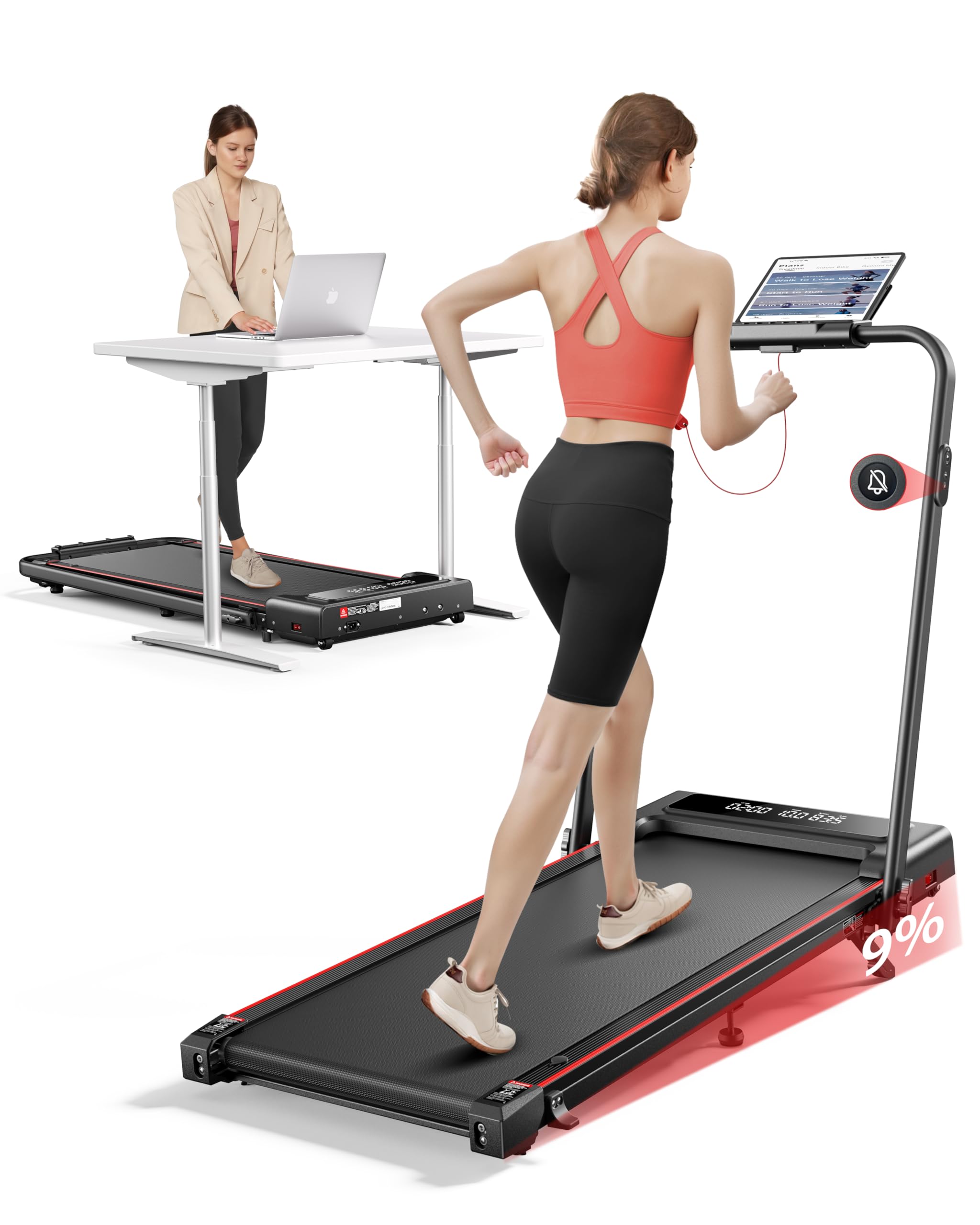 TOPUTURE ルームランナー Amazon | TOPUTURE ルームランナー 時速1~12km 傾斜7%電動 ランニング