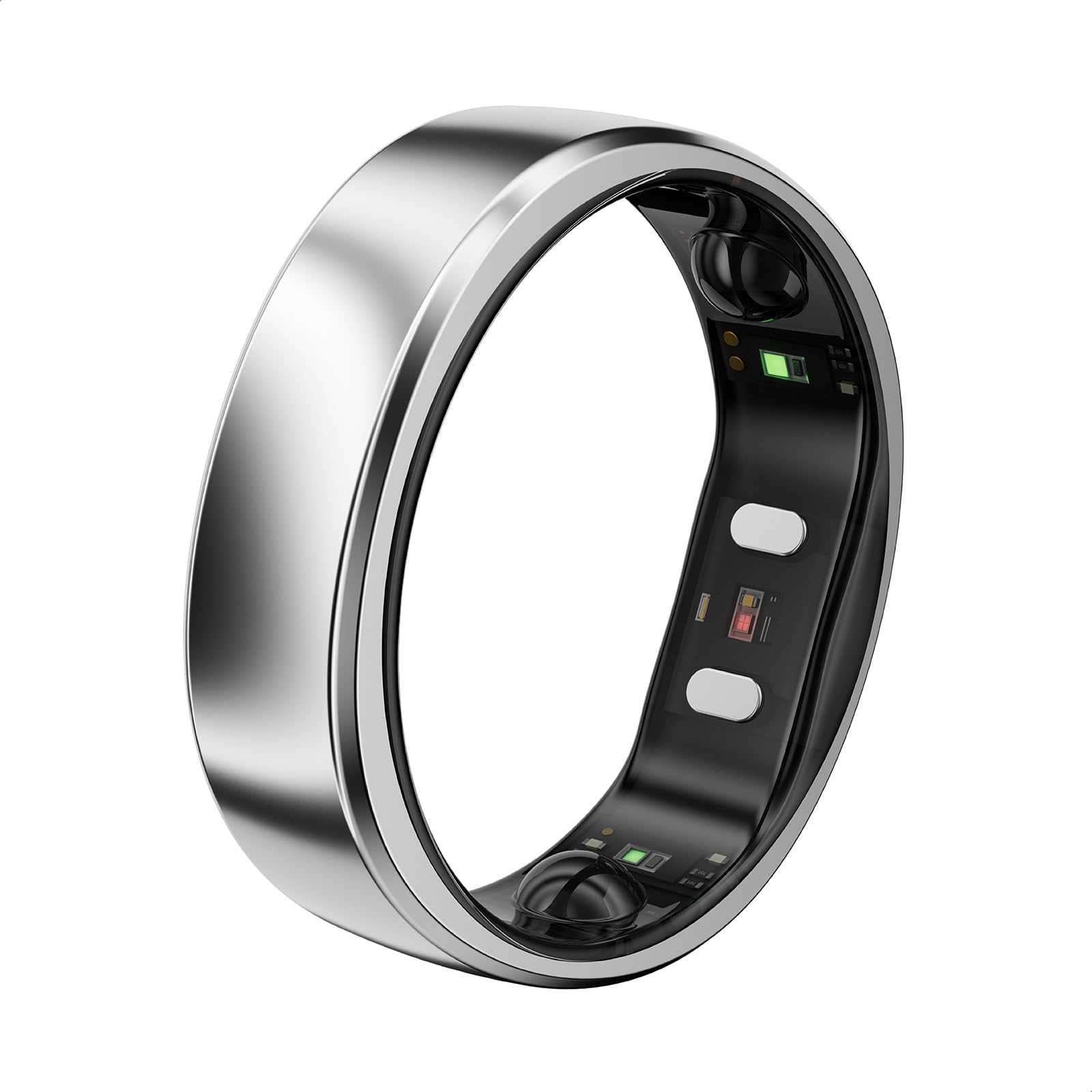 RingConn Gen 2 Air、超薄型AIスマートリング|まずサイジングキットでサイズ確認|バッテリー駆動10日間|睡眠・心拍・ストレス・女性の健康管理・フィットネス追跡|標準機能のサブスクリプション料金なし|iOS & Android対応（シルバー