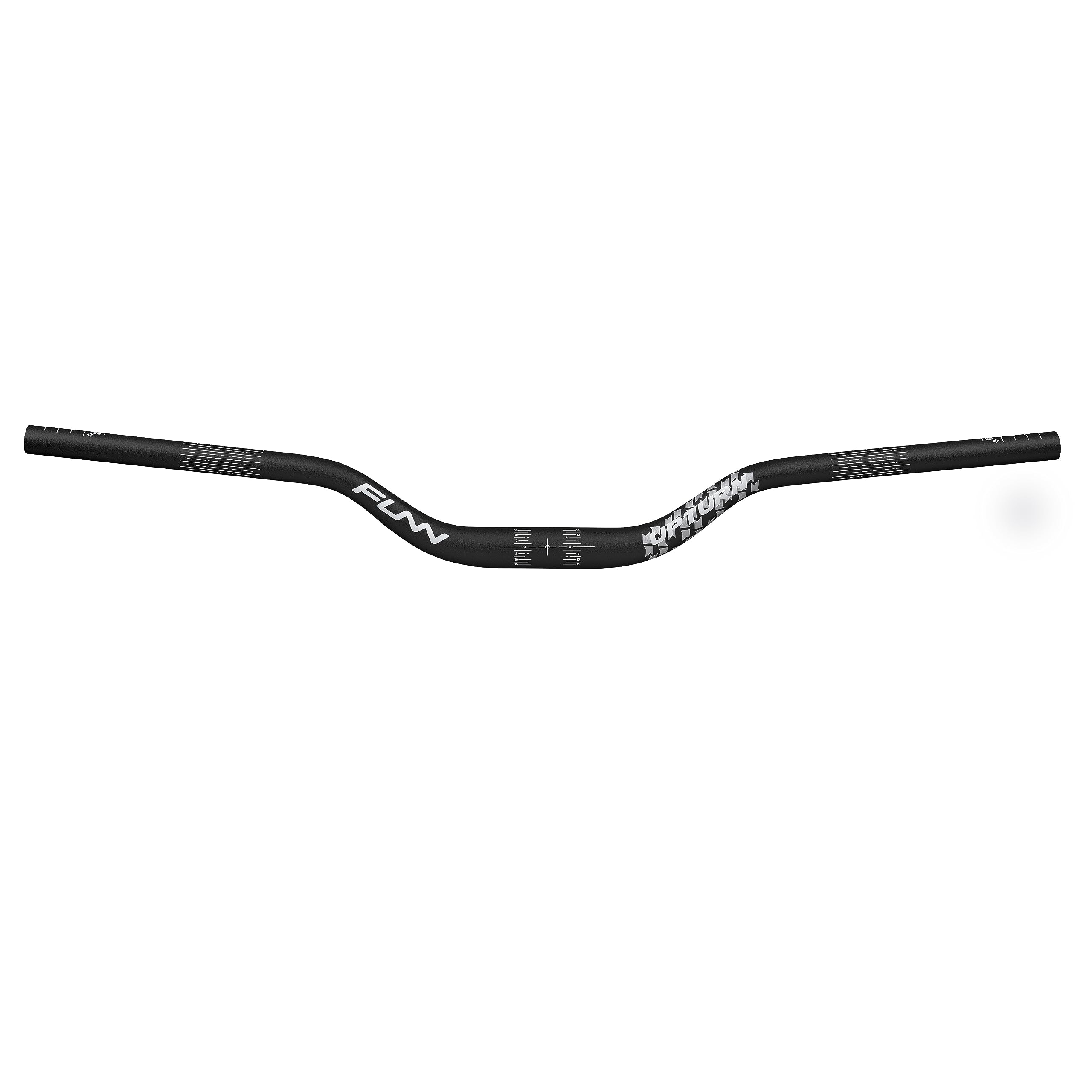 Funn アップターン (Upturn) ハイライズマウンテンバイクハンドルバー - バークランプ31.8mm、幅785mm付き。耐久性と軽量の合金ライザー自転車ハンドルバー、MTBとBMXバイク用 (55mm上昇、ブラック)