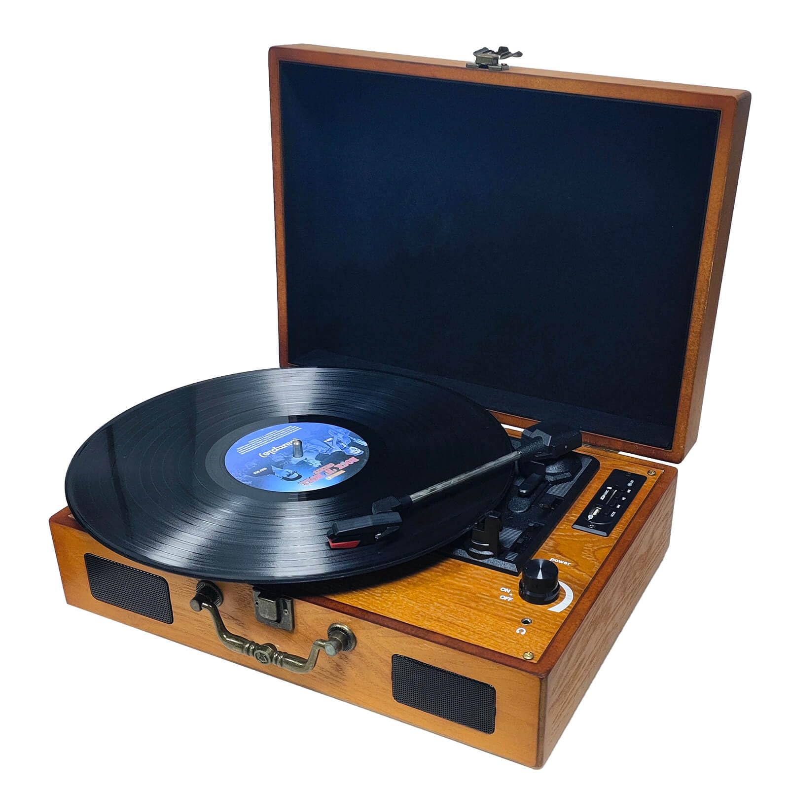 D&L SOUL マルチレコードプレーヤー USB SD 録音/再生可能 BT対応 33/45/78回転対応 スピーカー内蔵 AUX/RCA/イヤホン端子 交換針1本贈り｜湖南オンライン
