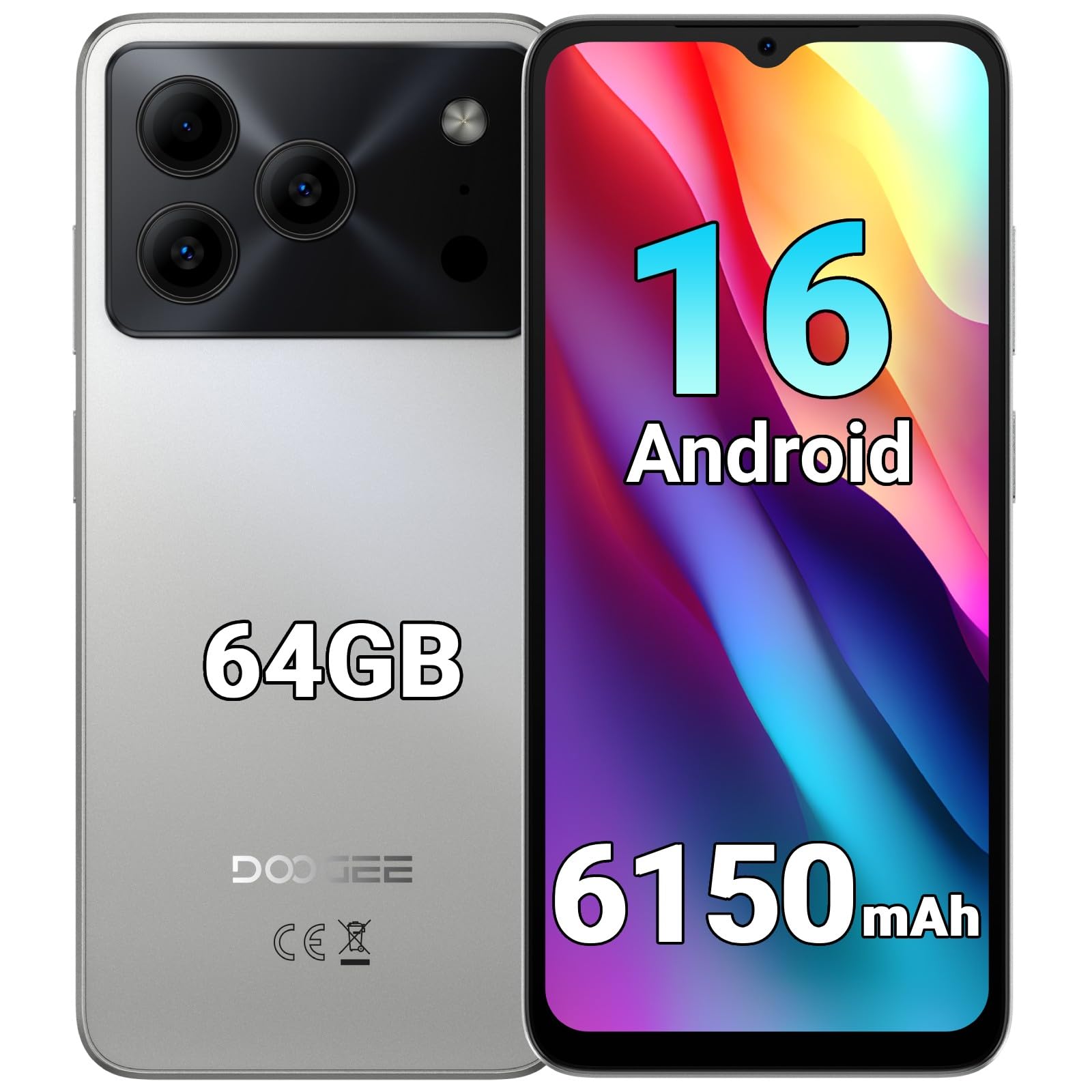 Android 16 SIMフリー スマホ DOOGEE Note58 Pro黒 Amazon | 【Android 16 スマホ 初登場】DOOGEE Note58 スマートフォン