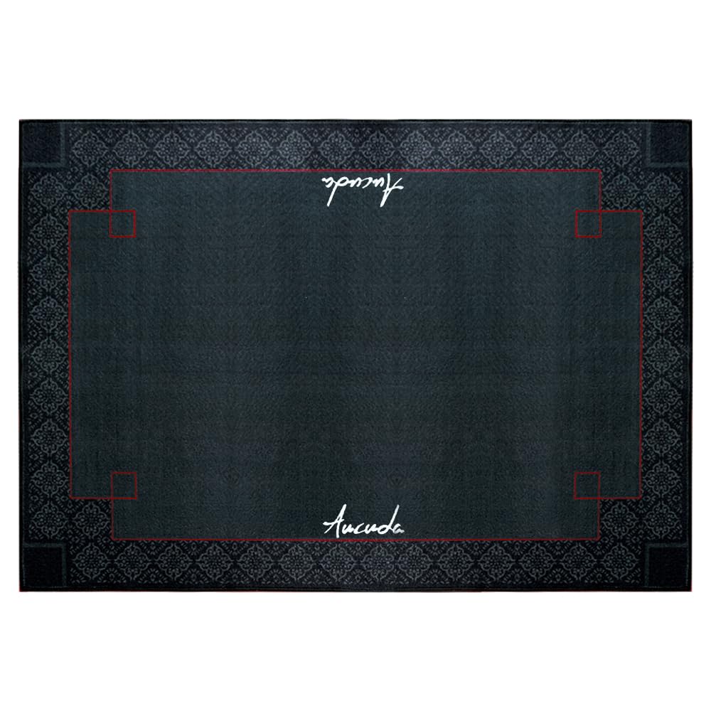 Aucuda ドラムマット,ドラム セット 防音マット180X120cm, 電子ドラム ラグ, ピアノ 防振マット, ドラム専用 オリエンタル柄 滑り止め 振動吸収 アパート 練習用, ライブ 演奏 軽量, マンション ドラム 教室 楽器レンタル店 絨毯,