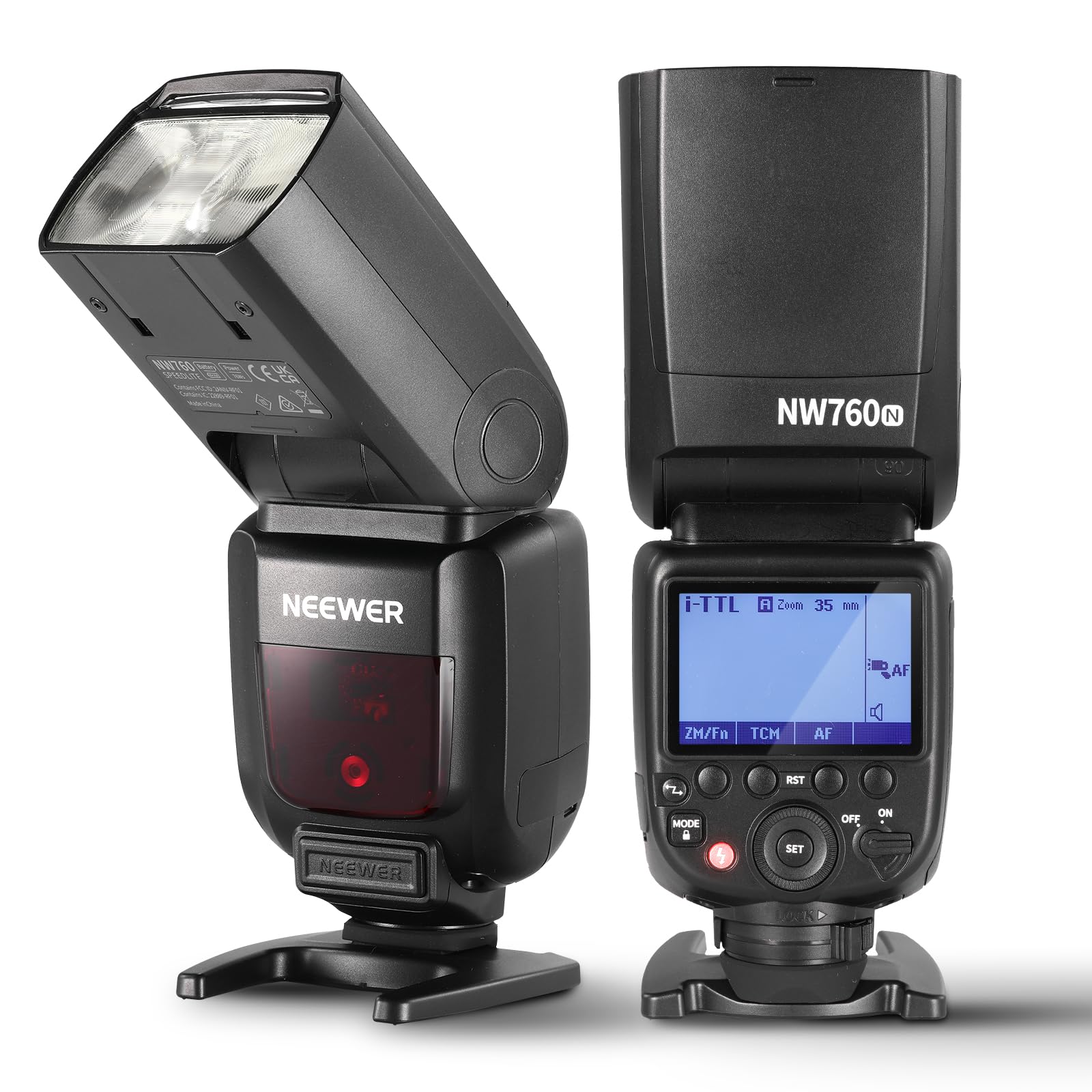NEEWER NW760-N TTLフラッシュストロボ スピードライト 76Ws GN60 2.4G 1/8000s HSS フラッシュライト TCM 変換 230フルパワーフラッシュ 0.1-2.7秒高速リサイクル Z9 Z8 Zfc Z50 Z30 Z｜湖南オンライン 15,020円